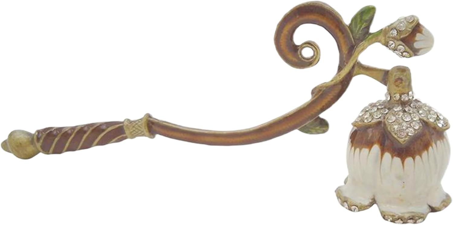 Elegant Lily of the Valley Candle Snuffer with Long Handle