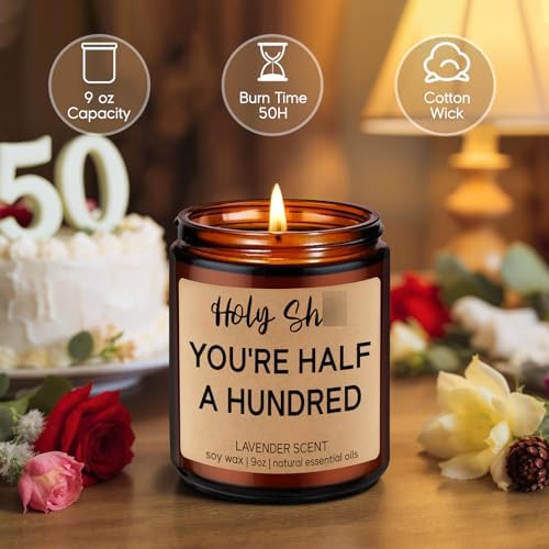 Fairys Gift Funny 50th Birthday Candles