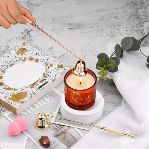 6Pcs Multi Color Candle Snuffer with Long Handle