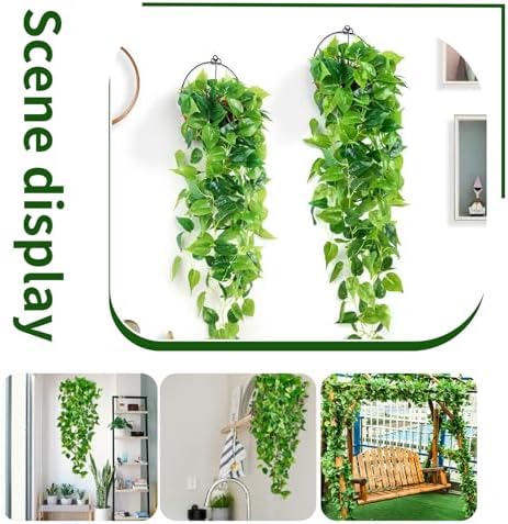 Freyalife Fake Hanging Plants Vines 2pcs for Home Decor