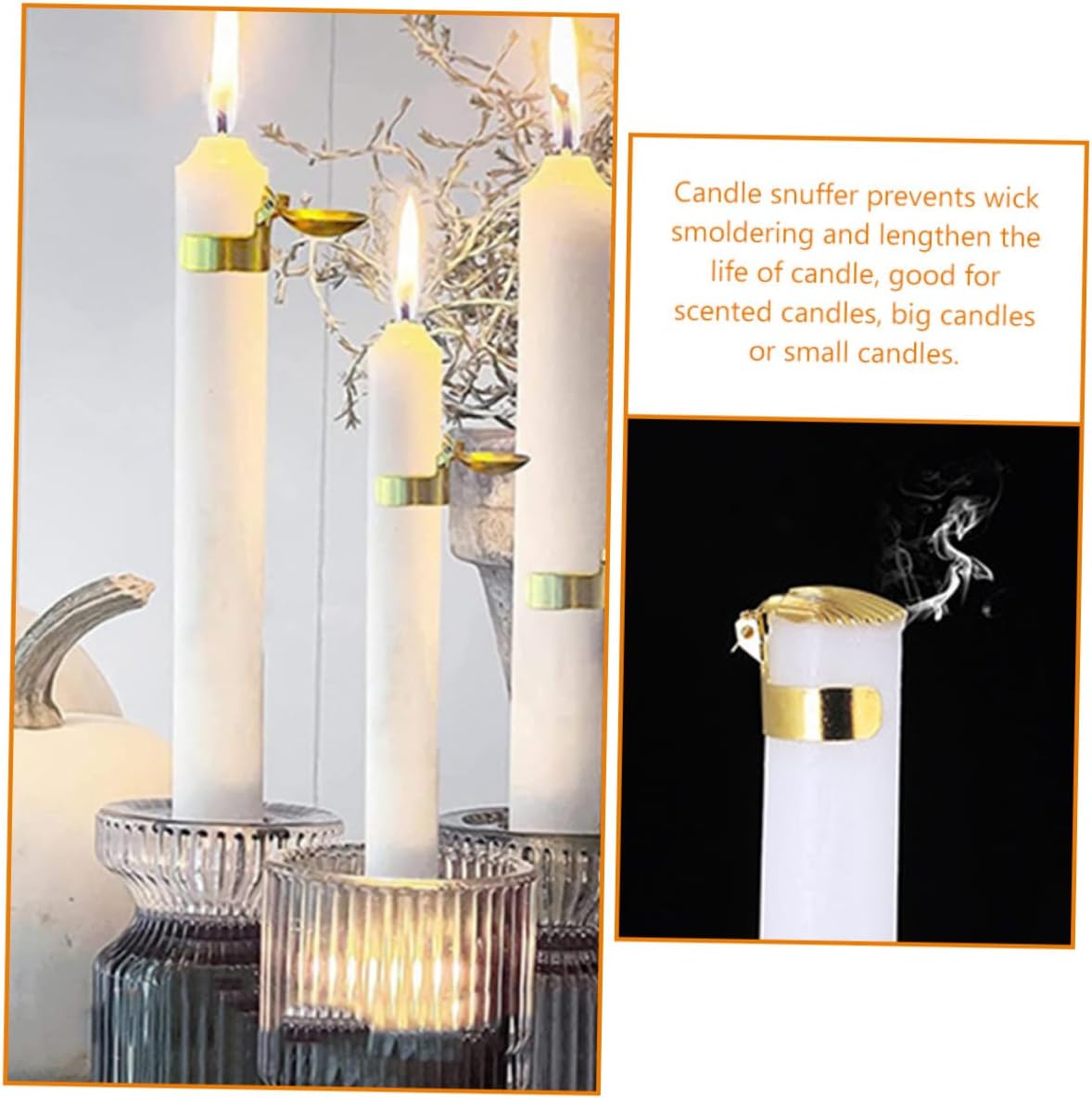 Vaguelly 4 Pc Candle Extinguisher Kit Automatic Fire Safety Snuffers