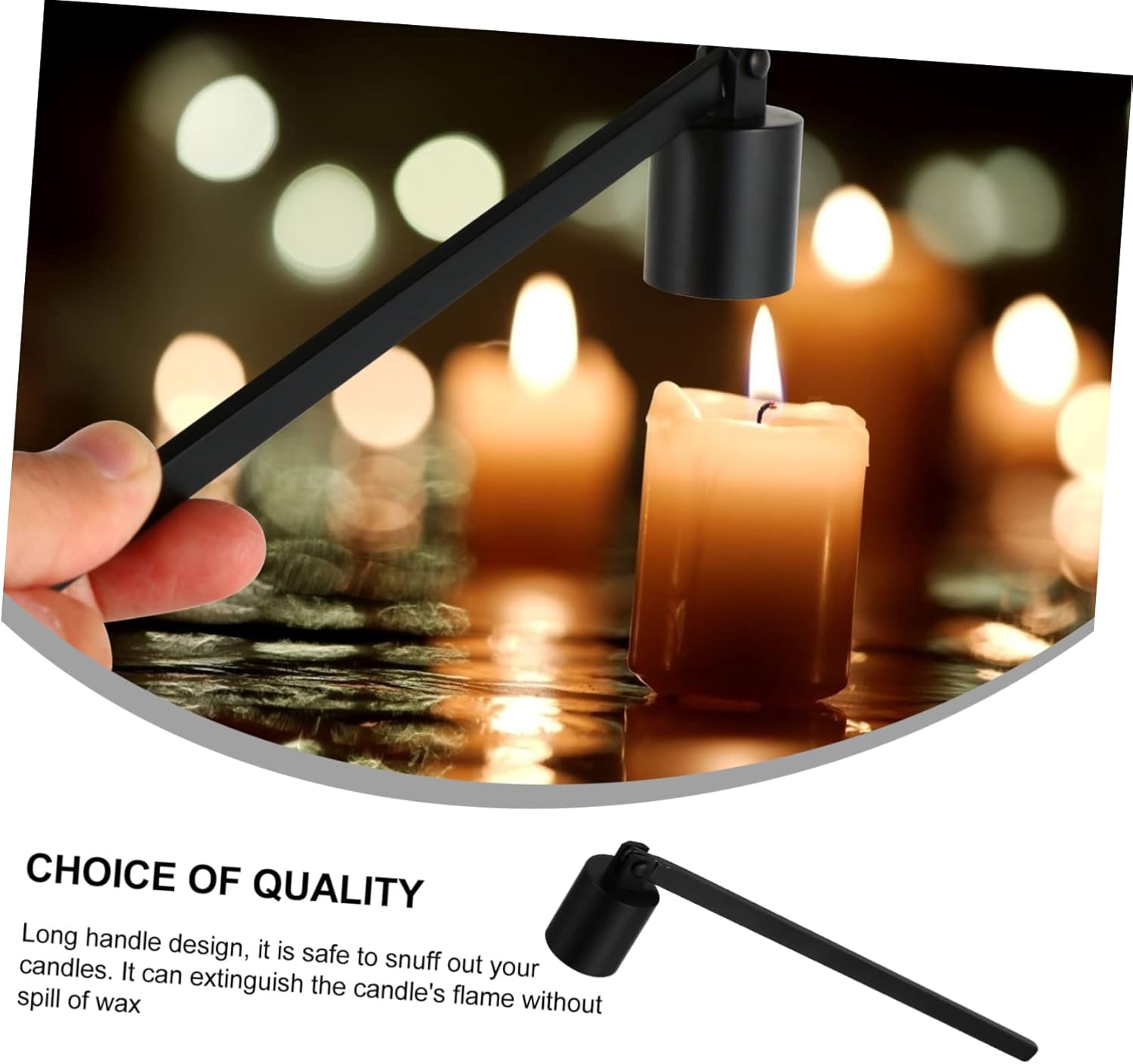 StoBaza 3 Pcs Stainless Steel Candle Snuffer Set
