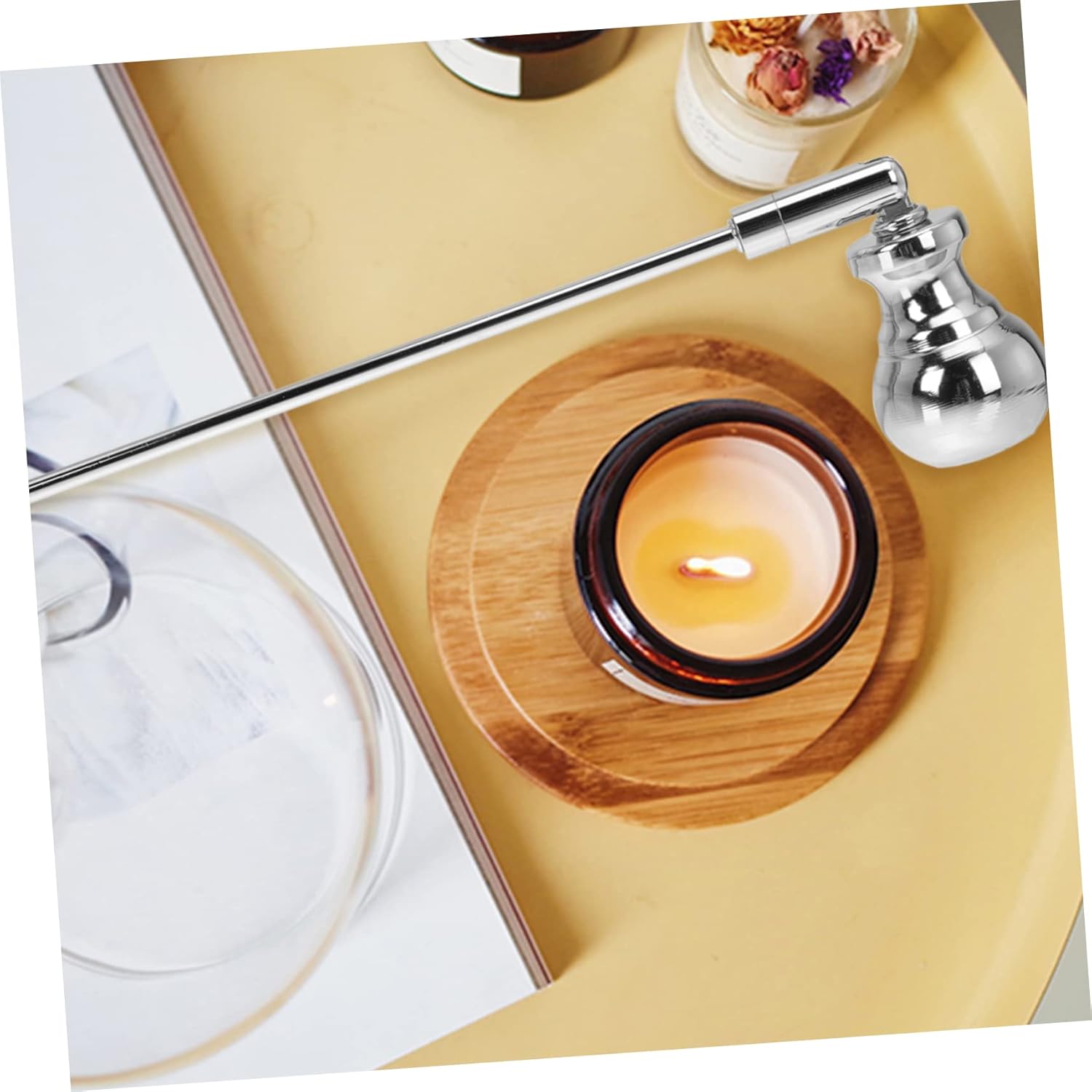 VOSAREA Long Handle Candle Snuffer with Creative Design