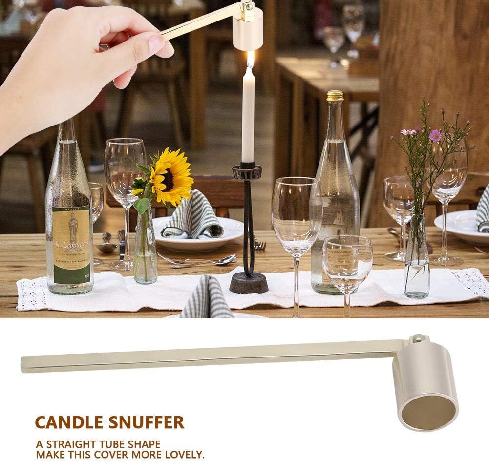 Walfront Gold Stainless Steel Candle Snuffer Tool