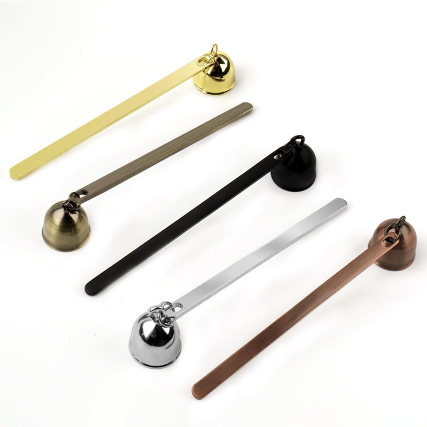 Red Copper Candle Snuffer with Long Handle