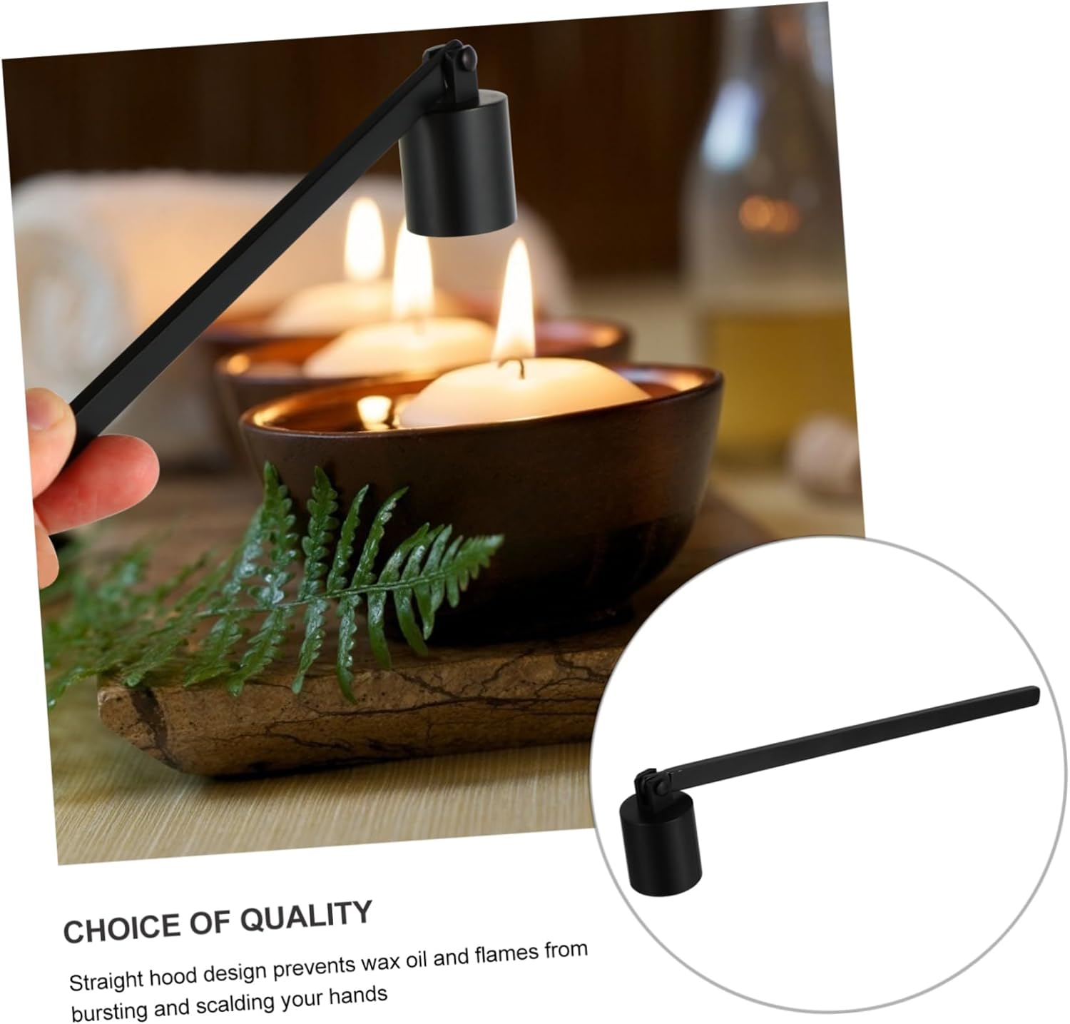 StoBaza 3 Pcs Stainless Steel Candle Snuffer Set