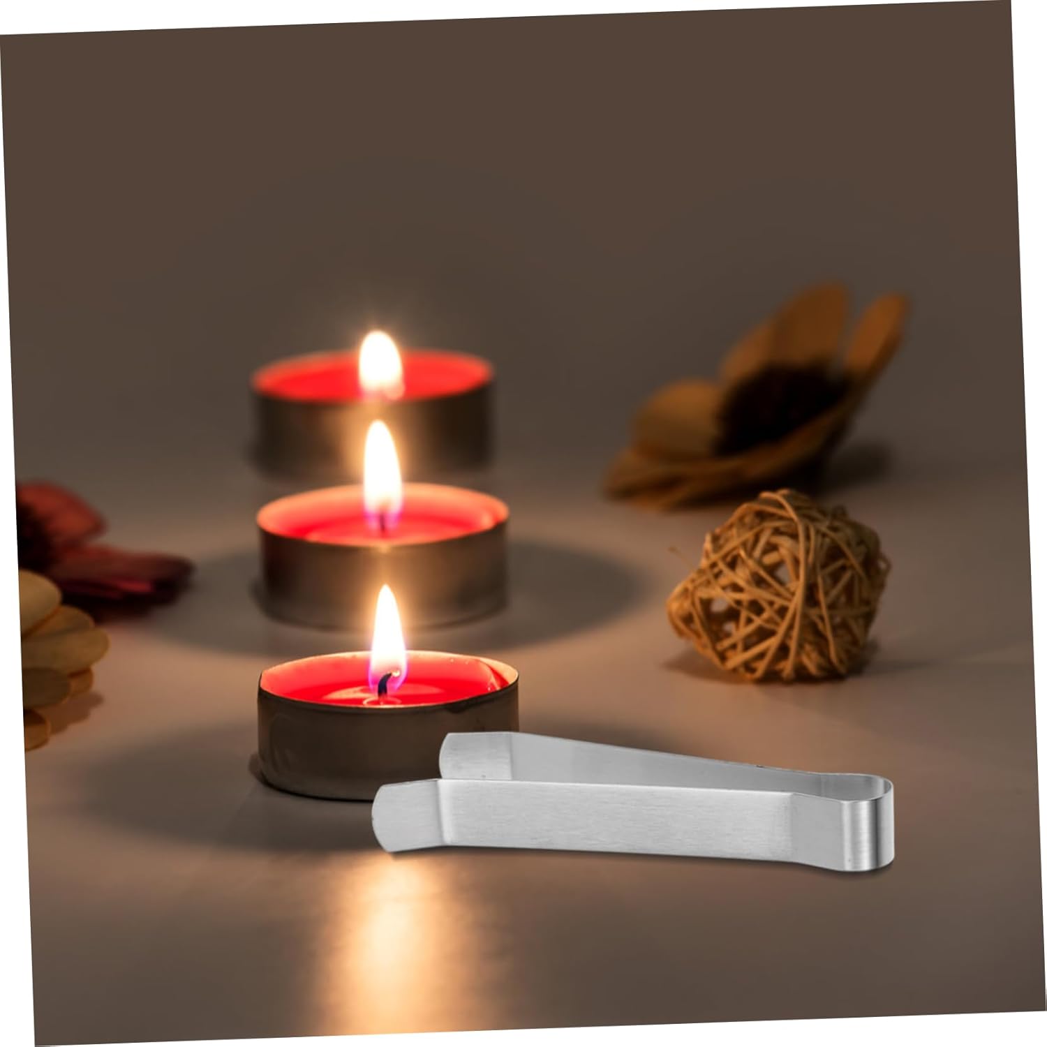 PRETYZOOM 4pcs Candle Extinguisher Clips Wick Clamp Candle Snuffer Tool