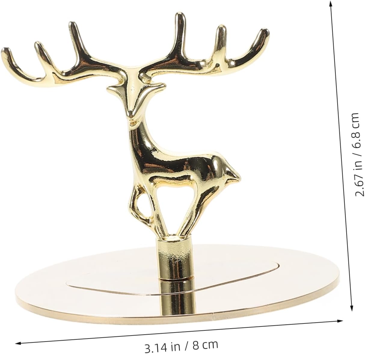 Cabilock Candle Dust Protectors with Flame Snuffer and Elegant Golden Elk Design