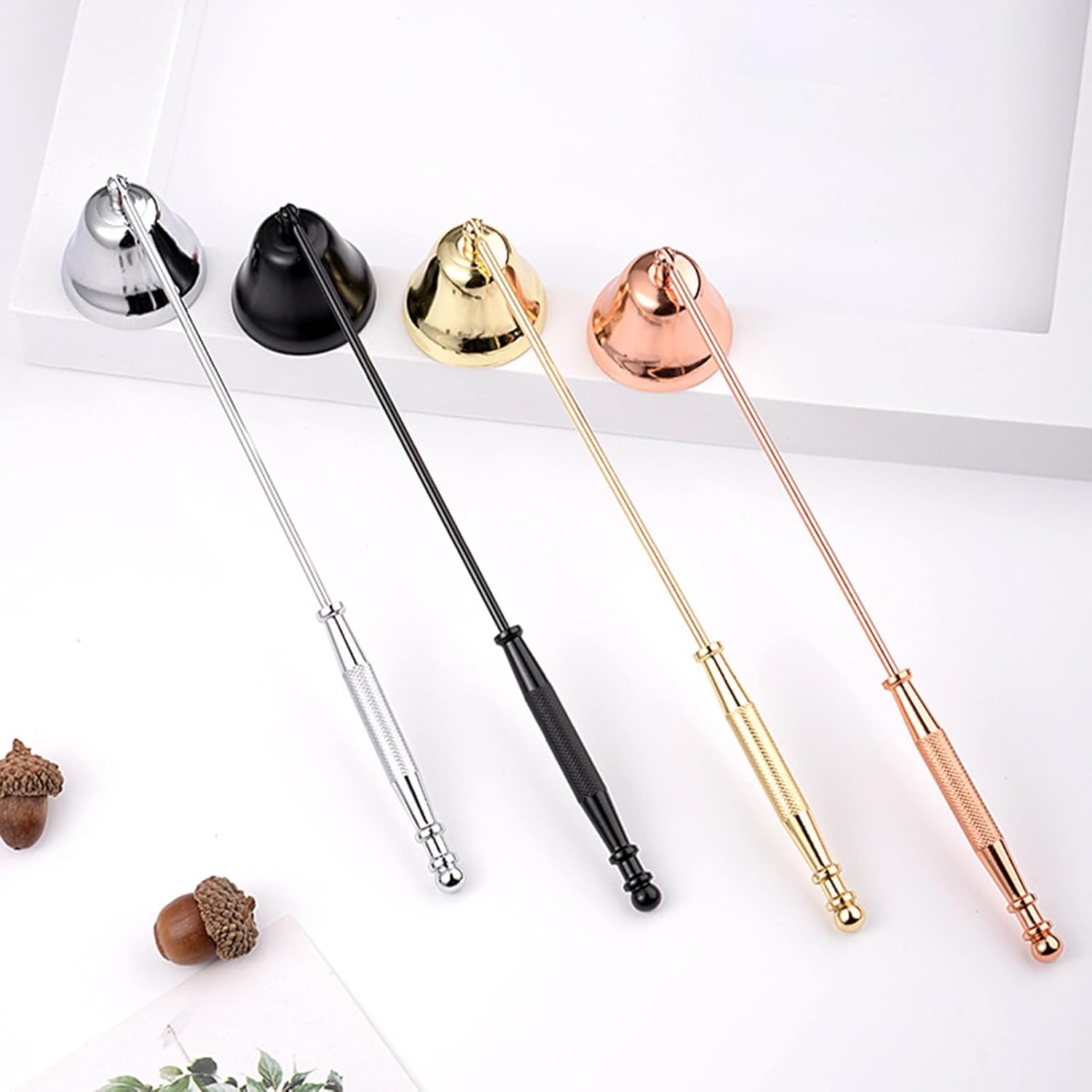 Tainrunse Metal Candle Snuffer with Long Handle
