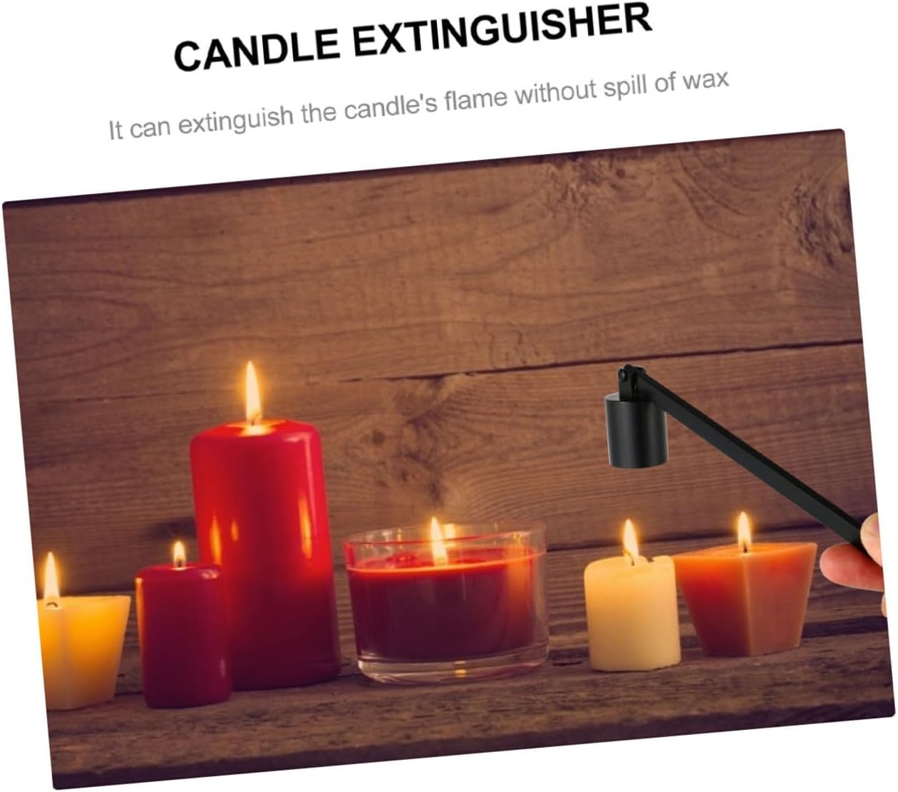 2 Pcs Candle Snuffers Ergonomic Flame Extinguishers