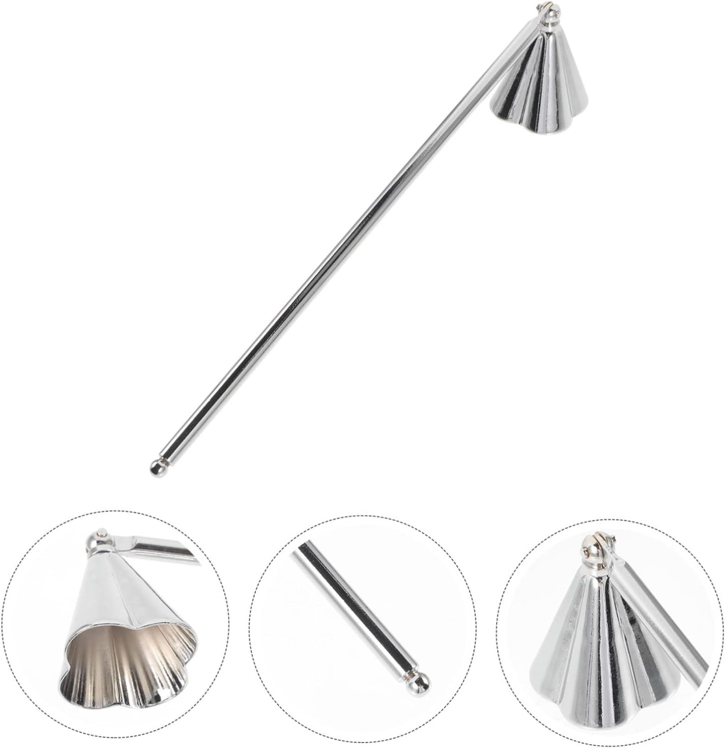 PRETYZOOM Portable Candle Snuffer Stainless Steel Handle Decor Tool