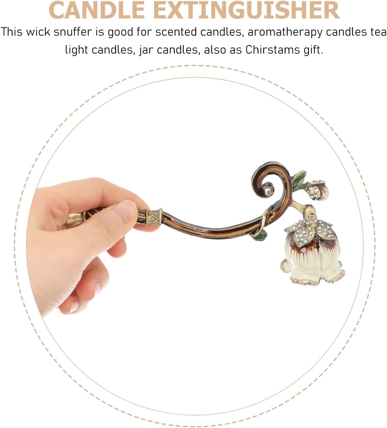 SEWACC Candle Snuffer Extinguisher with Handle