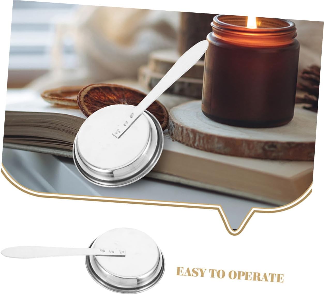 PRETYZOOM 5pcs Candle Flame Snuffer Set Stainless Steel