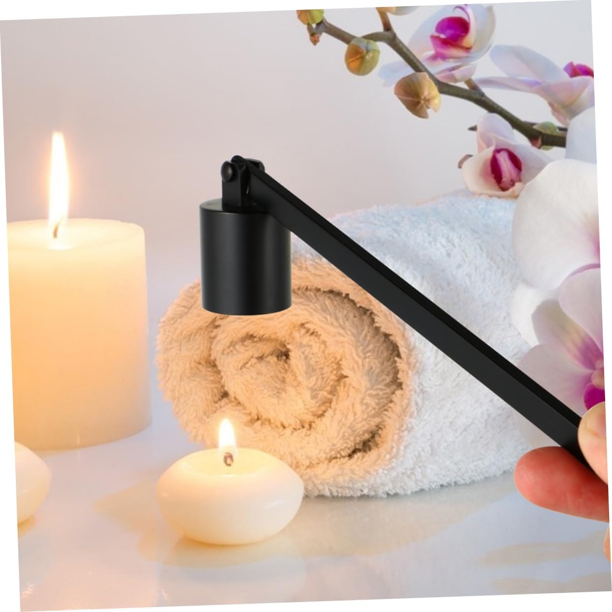 Vaguelly 2Pcs Candle Snuffer Long Handle Extinguisher Tool
