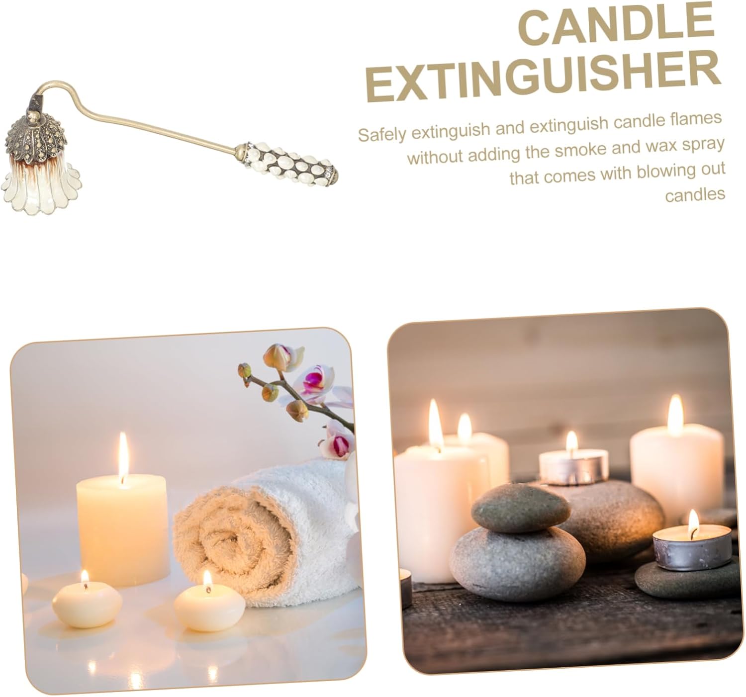 PRETYZOOM Candle Extinguisher with Long Handle