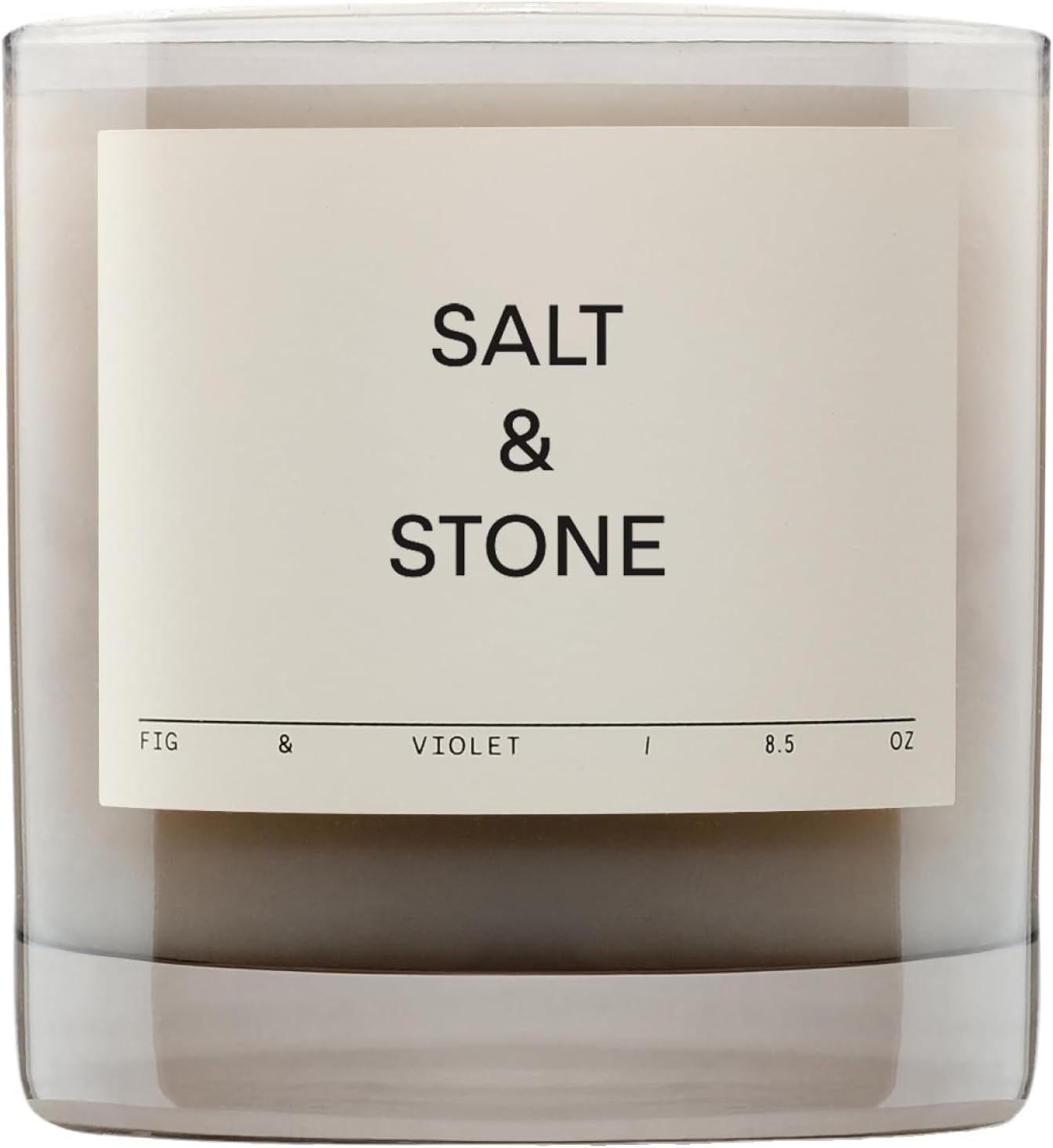 Salt Stone Scented Candle Fig Violet 50 Hour Burn 85 Oz