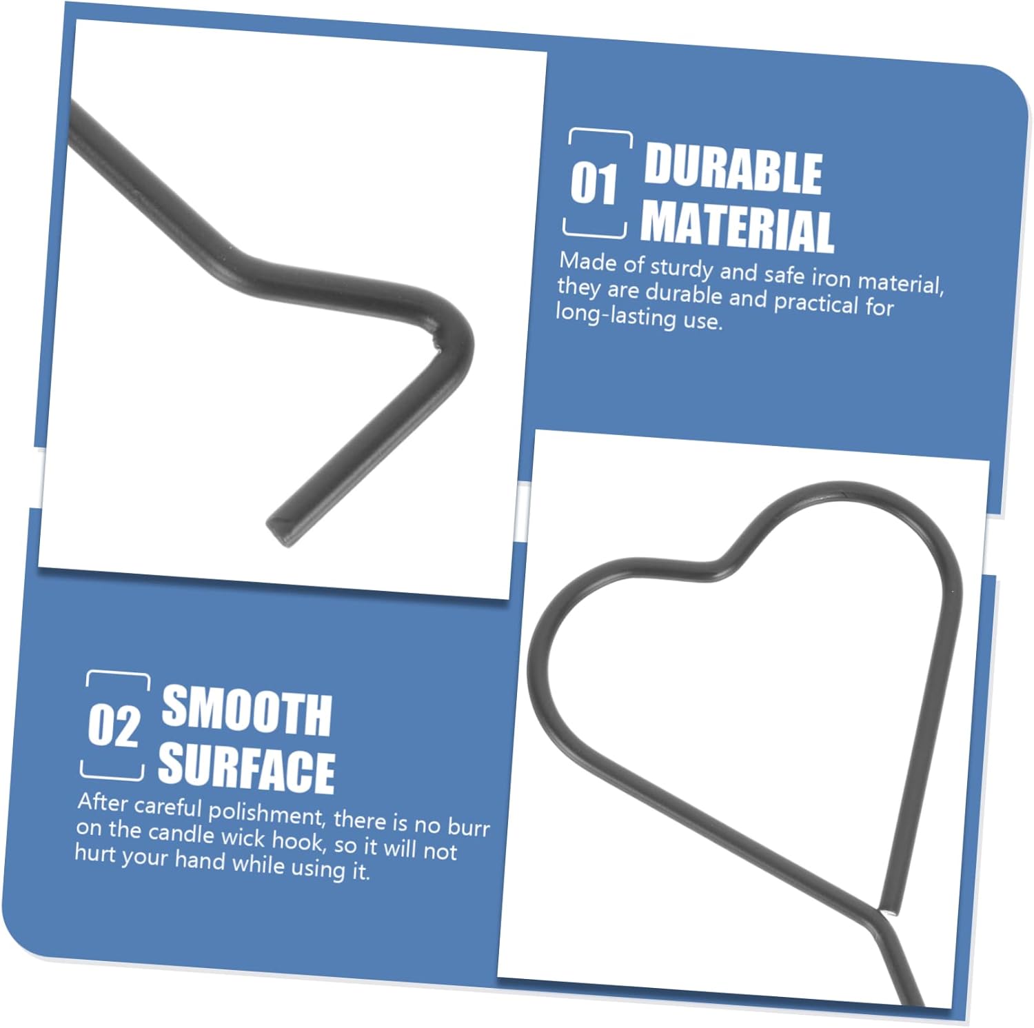 MAGICLULU 4pcs Heart Design Candle Wick Extinguishers