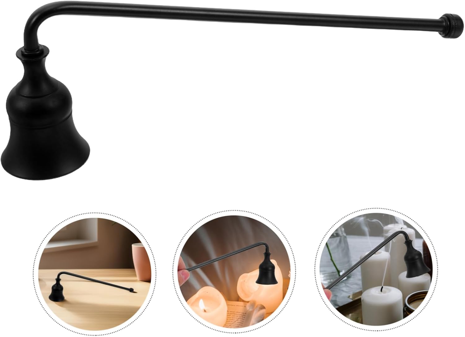 Cabilock Candle Snuffer Tool with Long Handle