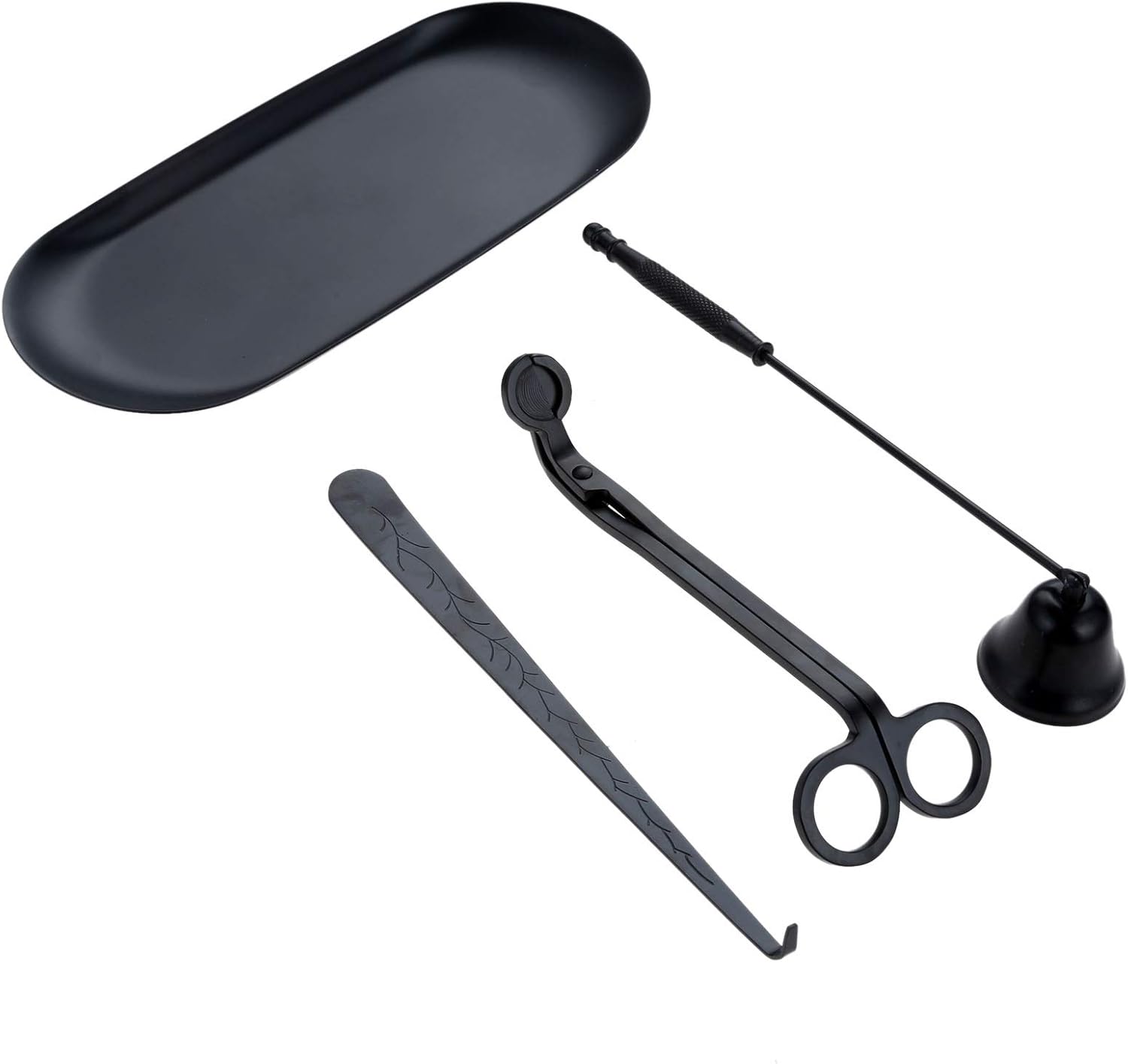 MUXSAM 4 in 1 Candle Accessory Set Black