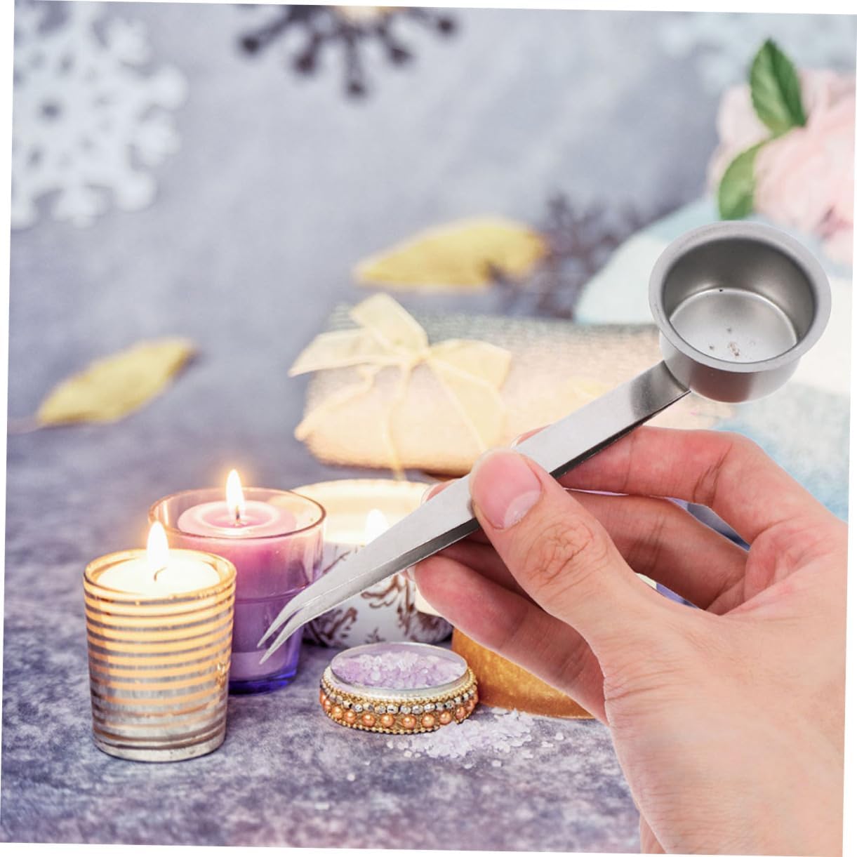 MAGICLULU 3pcs Candle Snuffer with Long Handle for Safe Flame Extinguishing