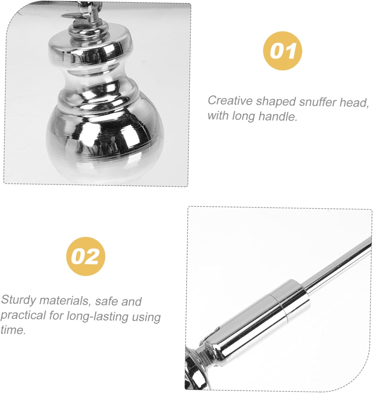 VOSAREA Long Handle Candle Snuffer with Creative Design