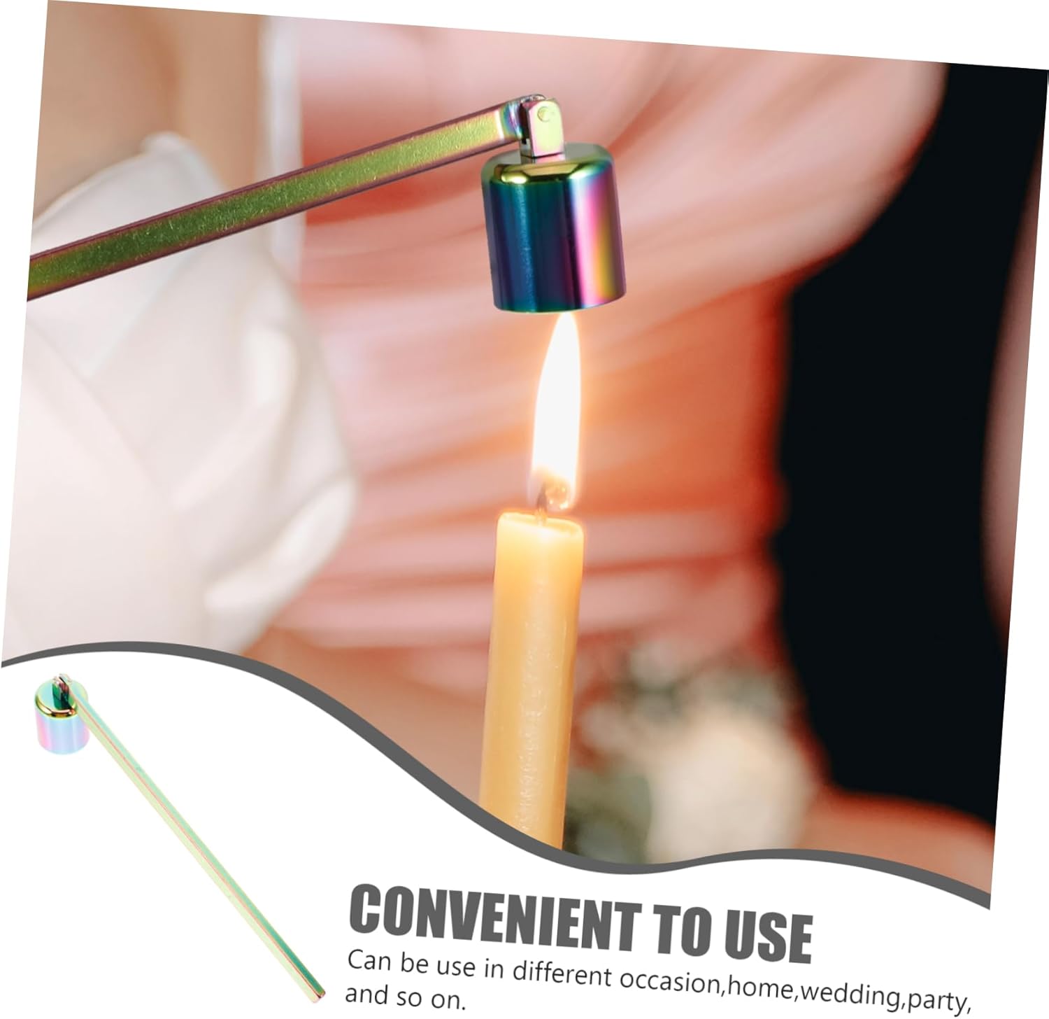 Vaguelly Reusable Candle Snuffer Cap for Tealights and Deep Jars
