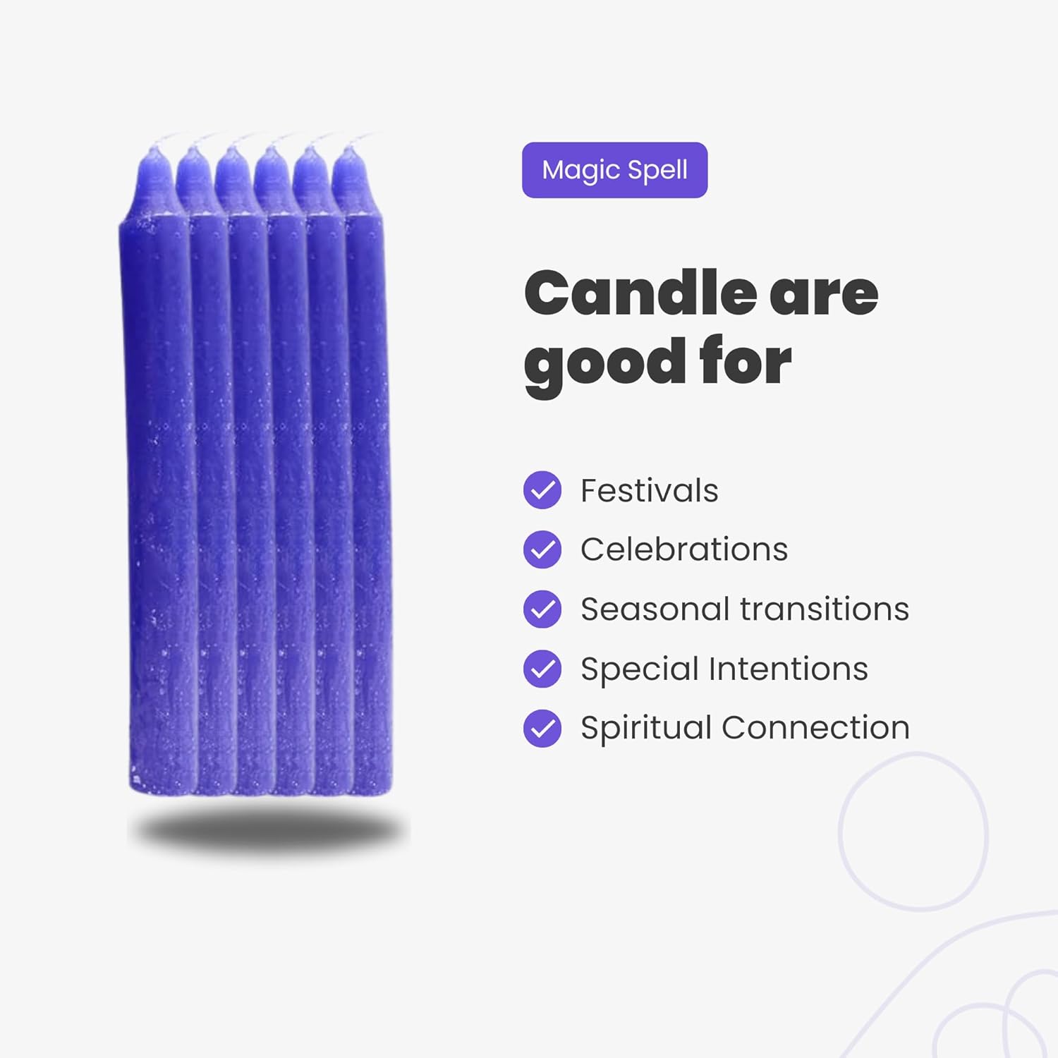 Soul Sticks Confidence Magic Spell Chime Candles 20 Pack