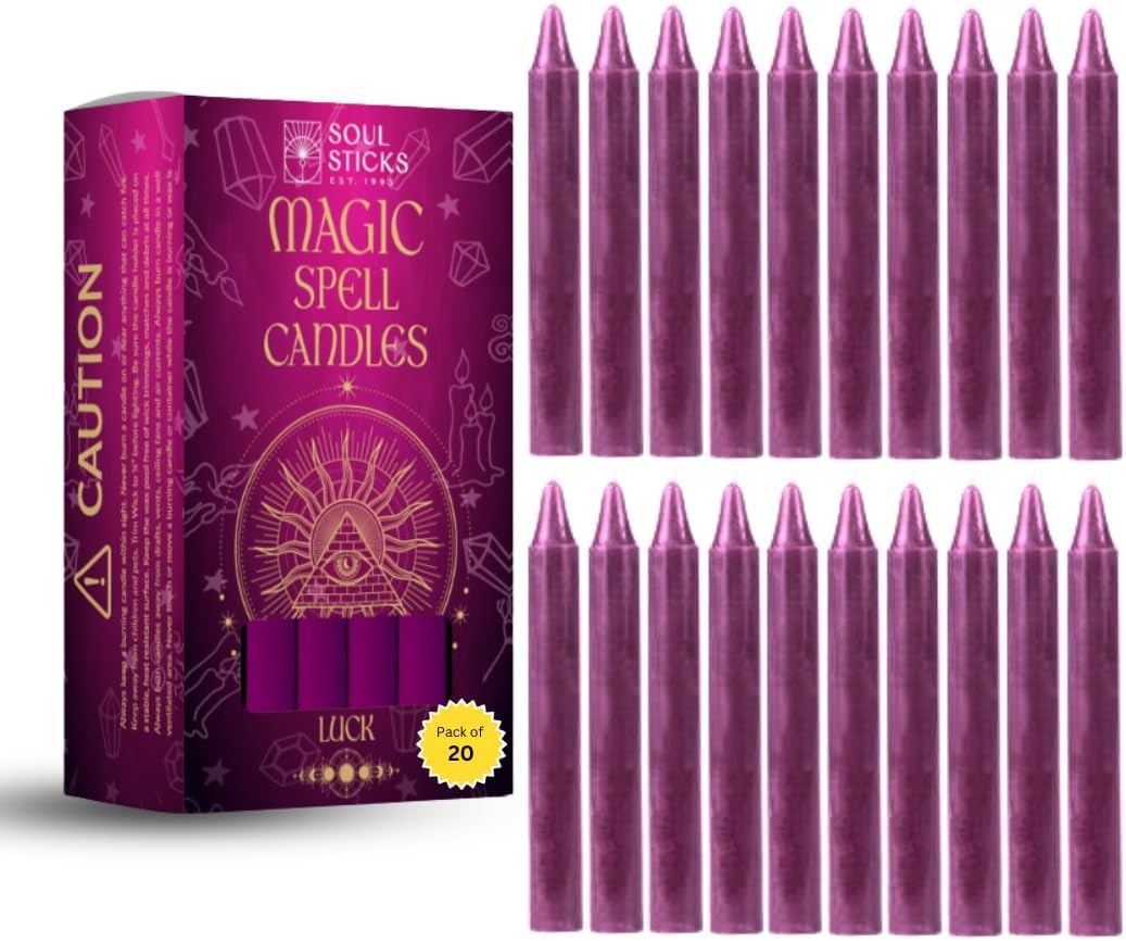 SOUL STICKS Taper Candles 20 Pack for Rituals and Spells