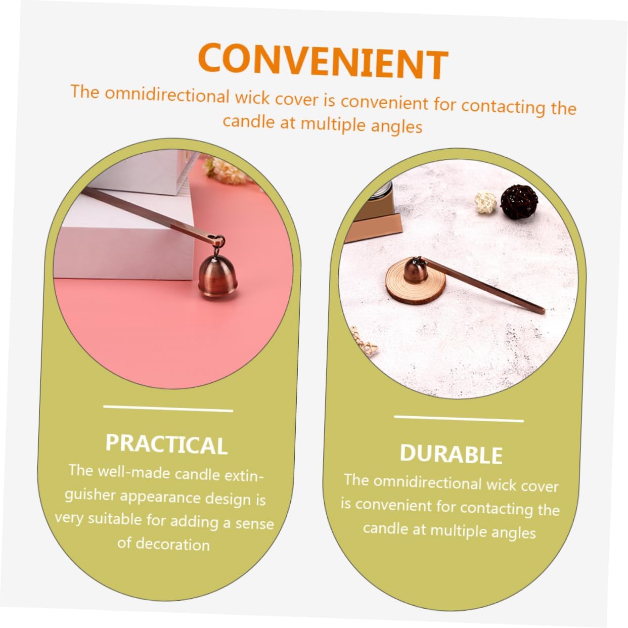 MAGICLULU Stainless Steel Candle Snuffer with Long Handle
