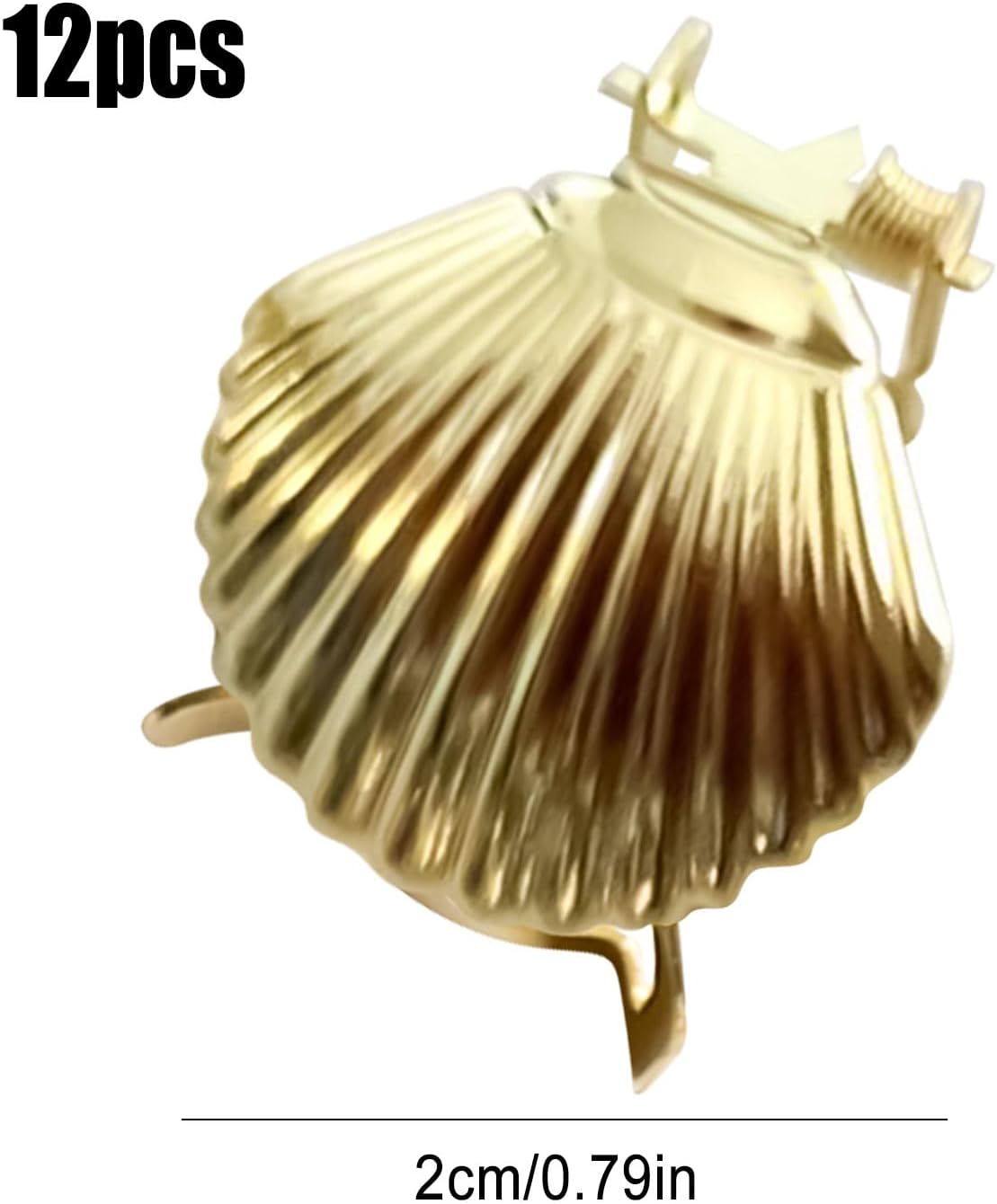 12Pcs Automatic Candle Snuffer Kit with Gold Scallop Design