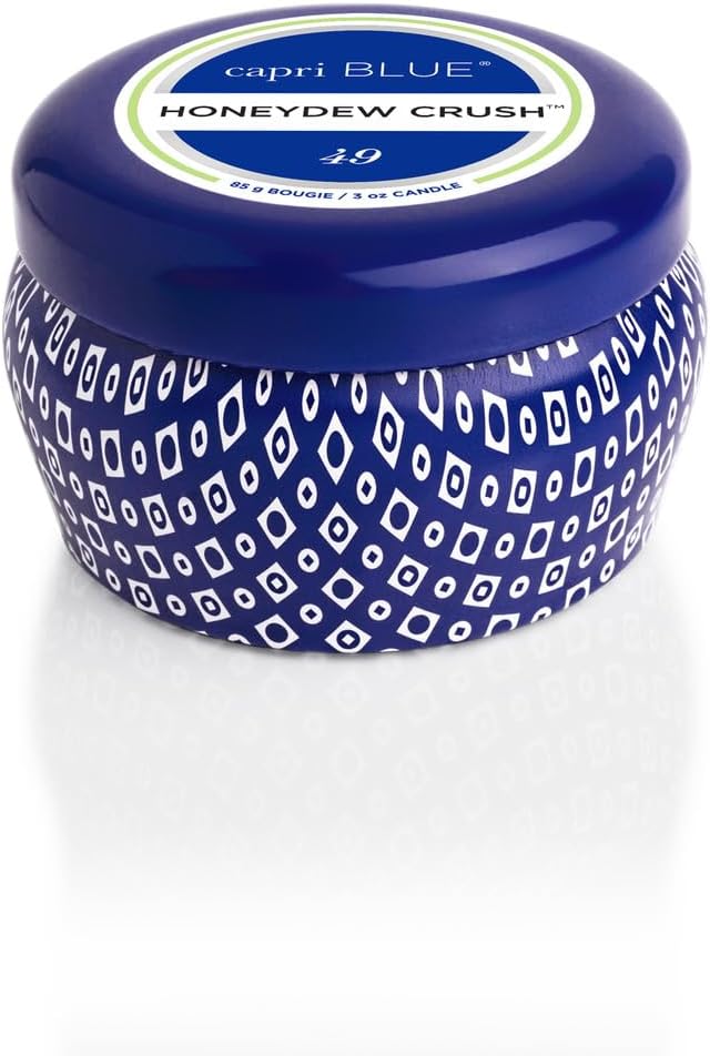 Capri Blue Scented Travel Tin Candle - Blue Honeydew Crush 3 oz