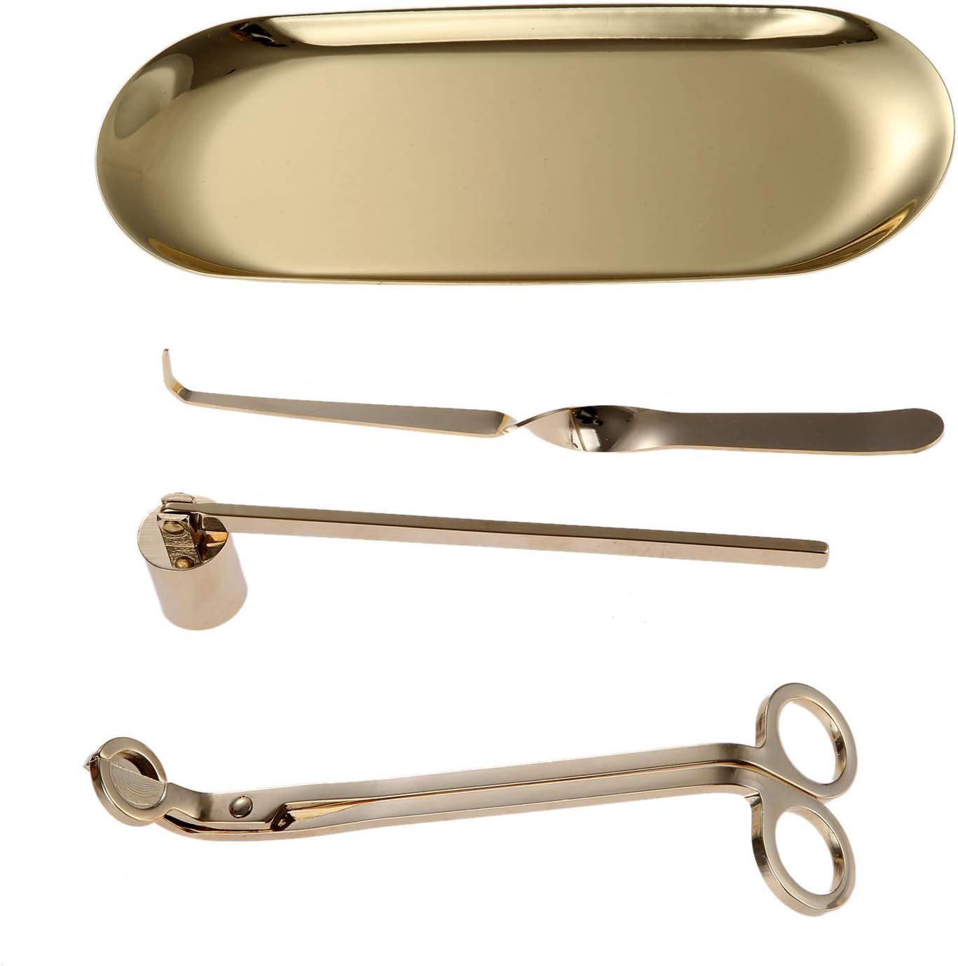 MUXSAM 4 in 1 Candle Accessory Set Gold