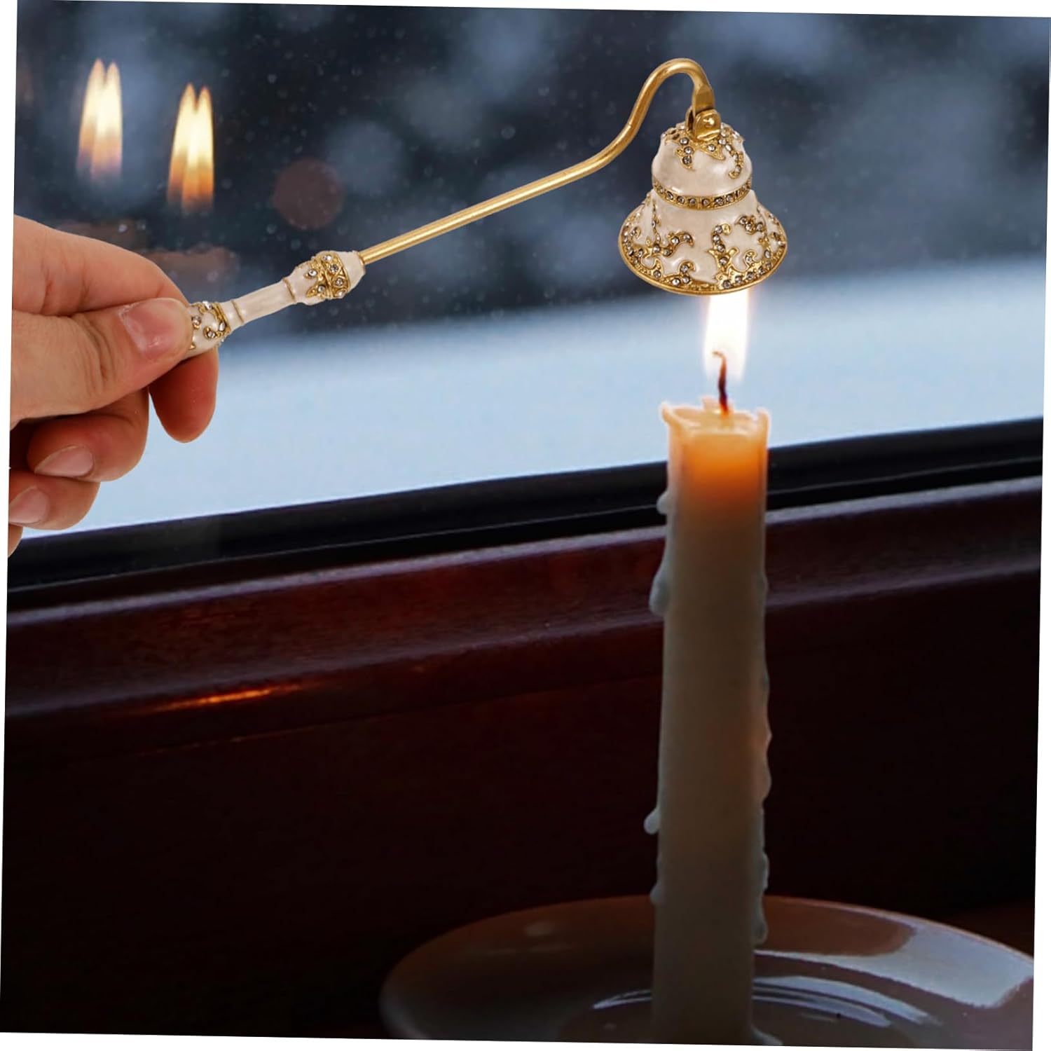 Vintage Style Candle Snuffer with Long Handle