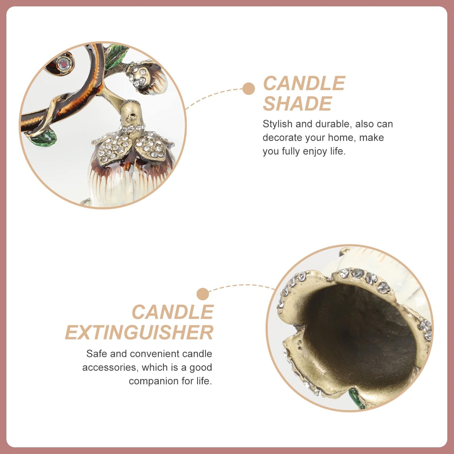 SEWACC Candle Snuffer Extinguisher with Handle