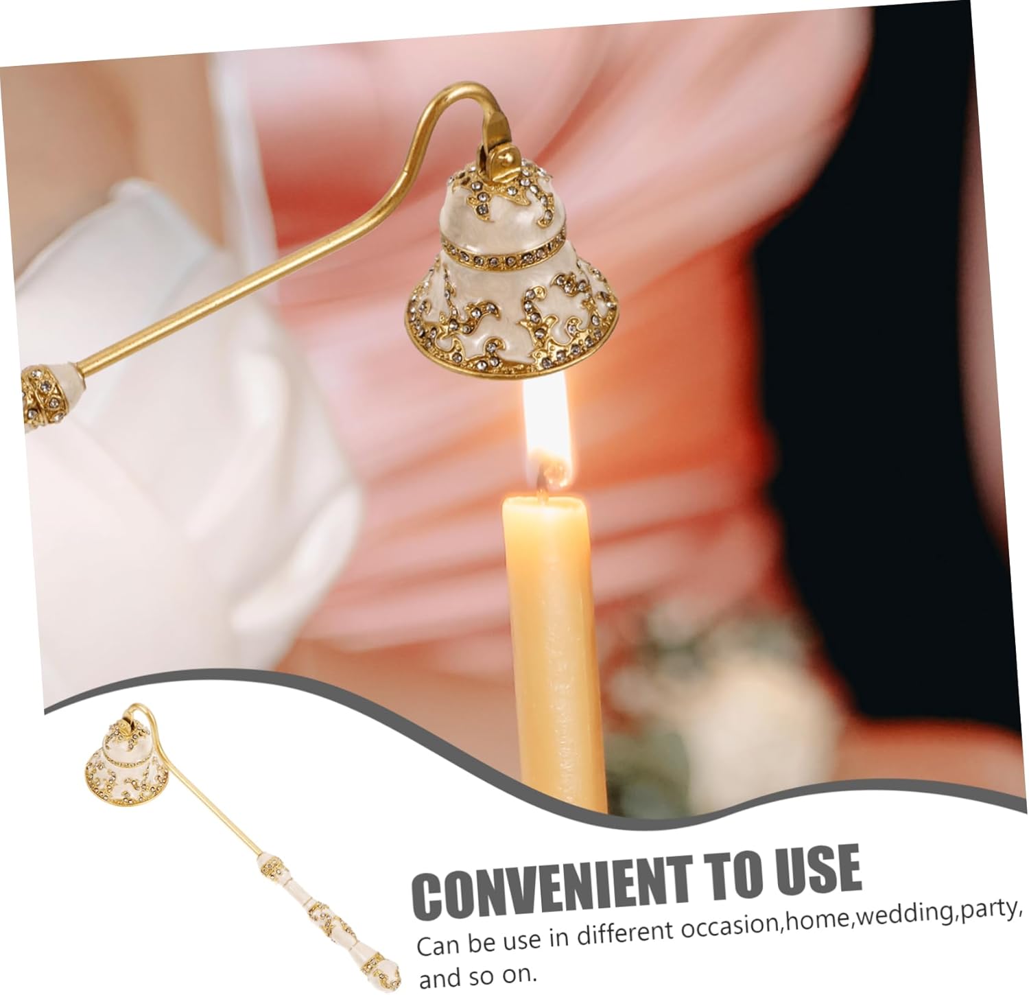 PRETYZOOM Flame Snuffer Candle Extinguisher Reusable Can for Tall Candles