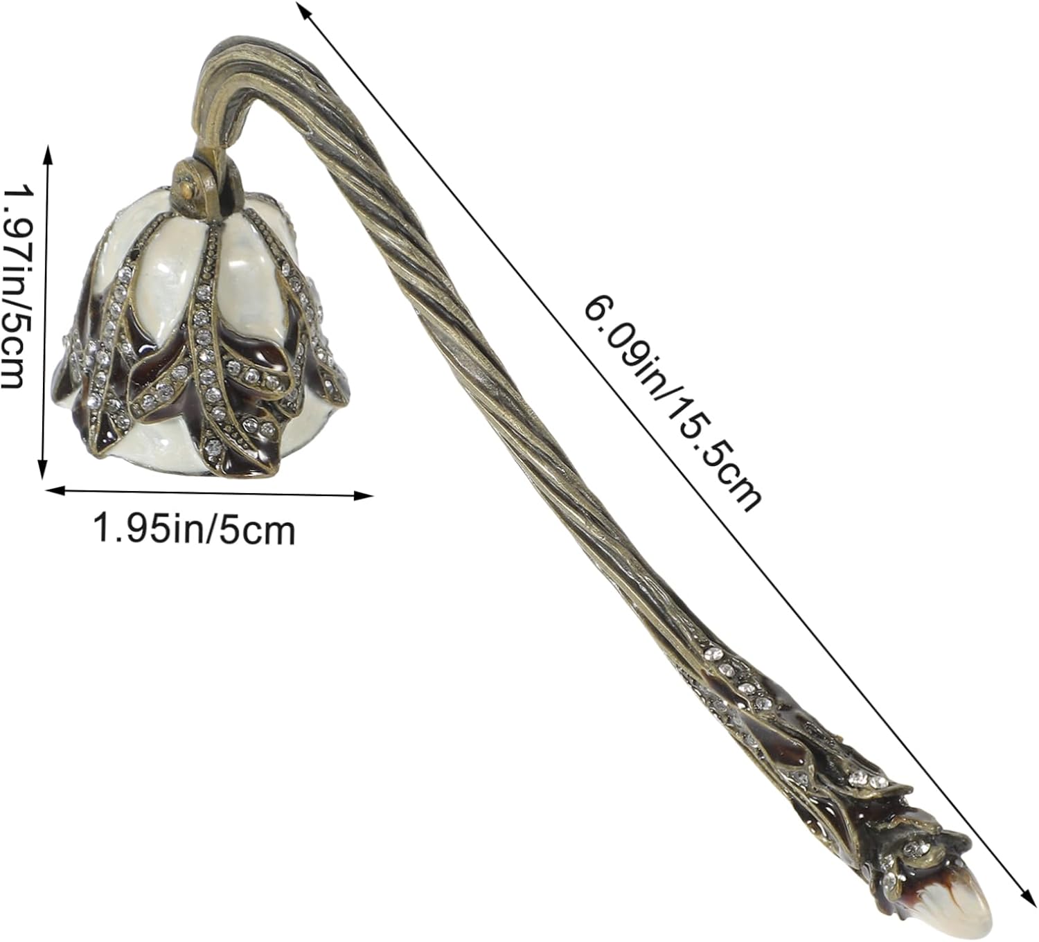 Cabilock 96g Aromatherapy Candle Snuffer with Rhinestones