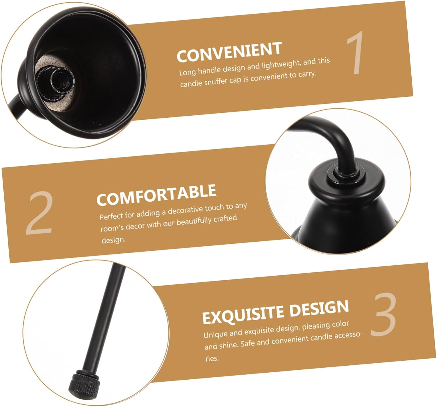 Vaguelly Candle Snuffer Cover Fire Safety Accessory
