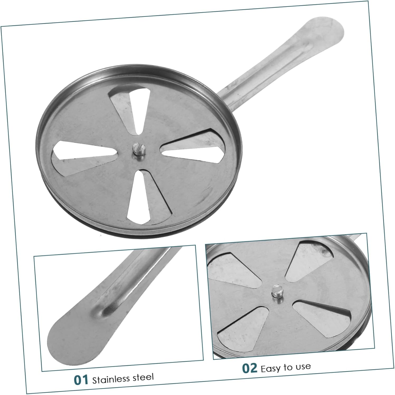 Stainless Steel Candle Snuffer with Flame Regulator Cap