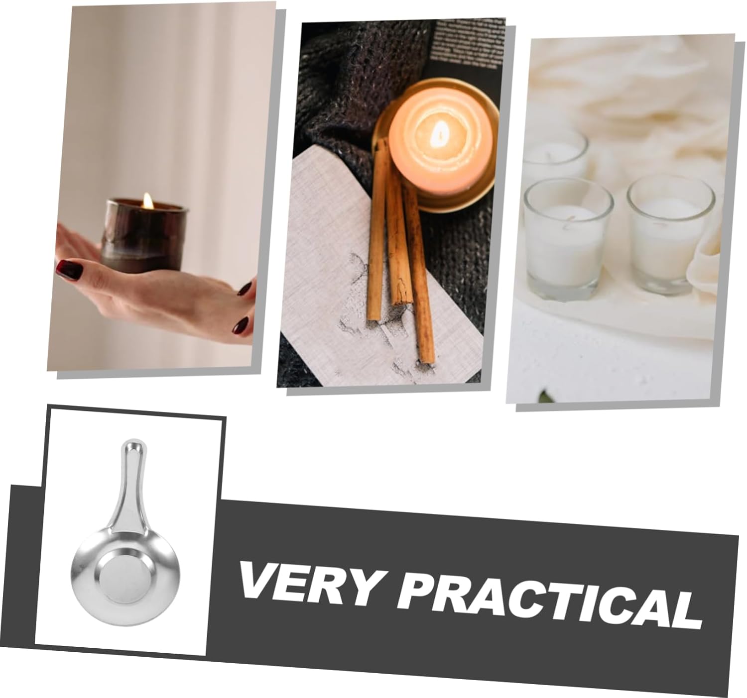 5pcs Stainless Steel Candle Snuffer for Fast Flame Extinguishing