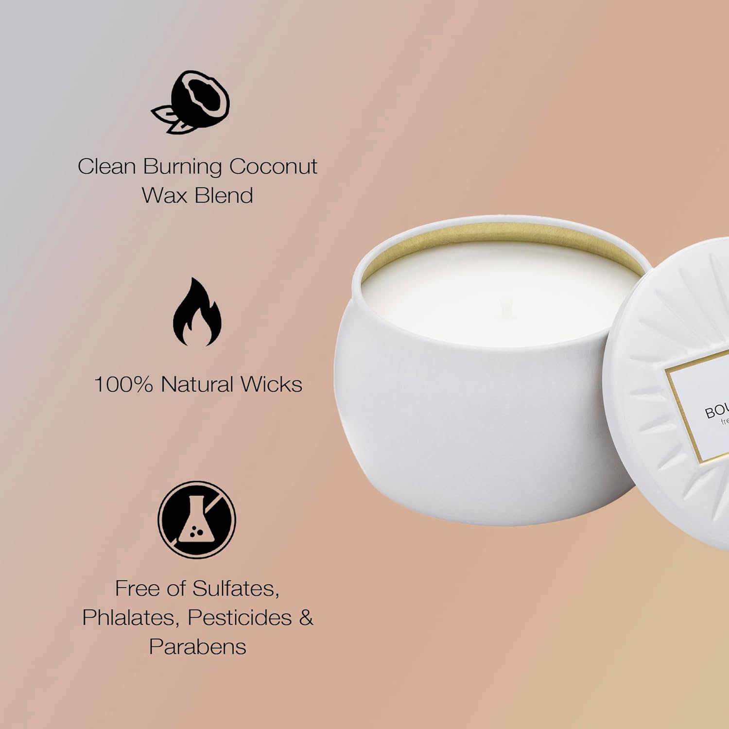 Voluspa Bourbon Vanille Mini Tin Candle 4 oz