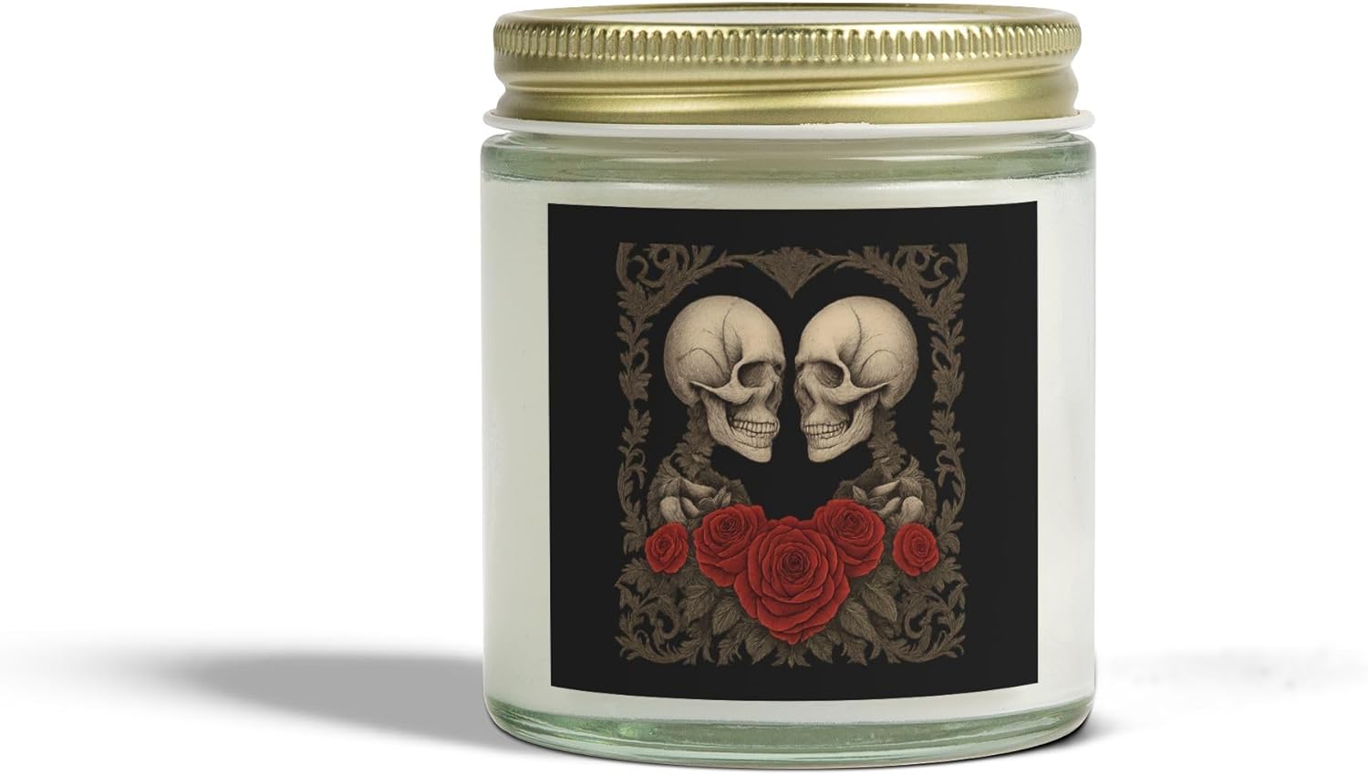 Romantic Skull Scented Candles for Gothic Home Decor