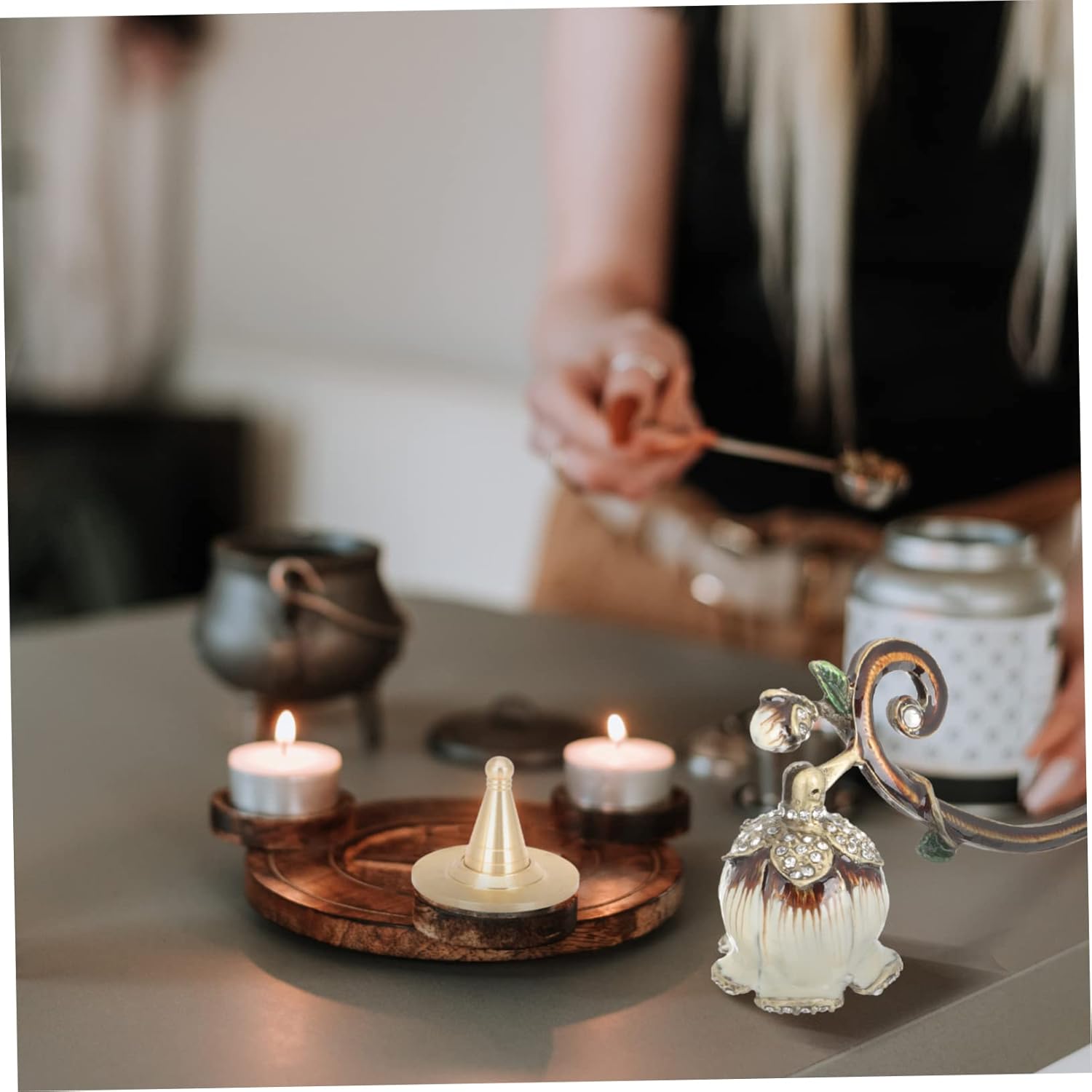 IMIKEYA 100g Candle Snuffer Handle for Aromatherapy and Scented Candles