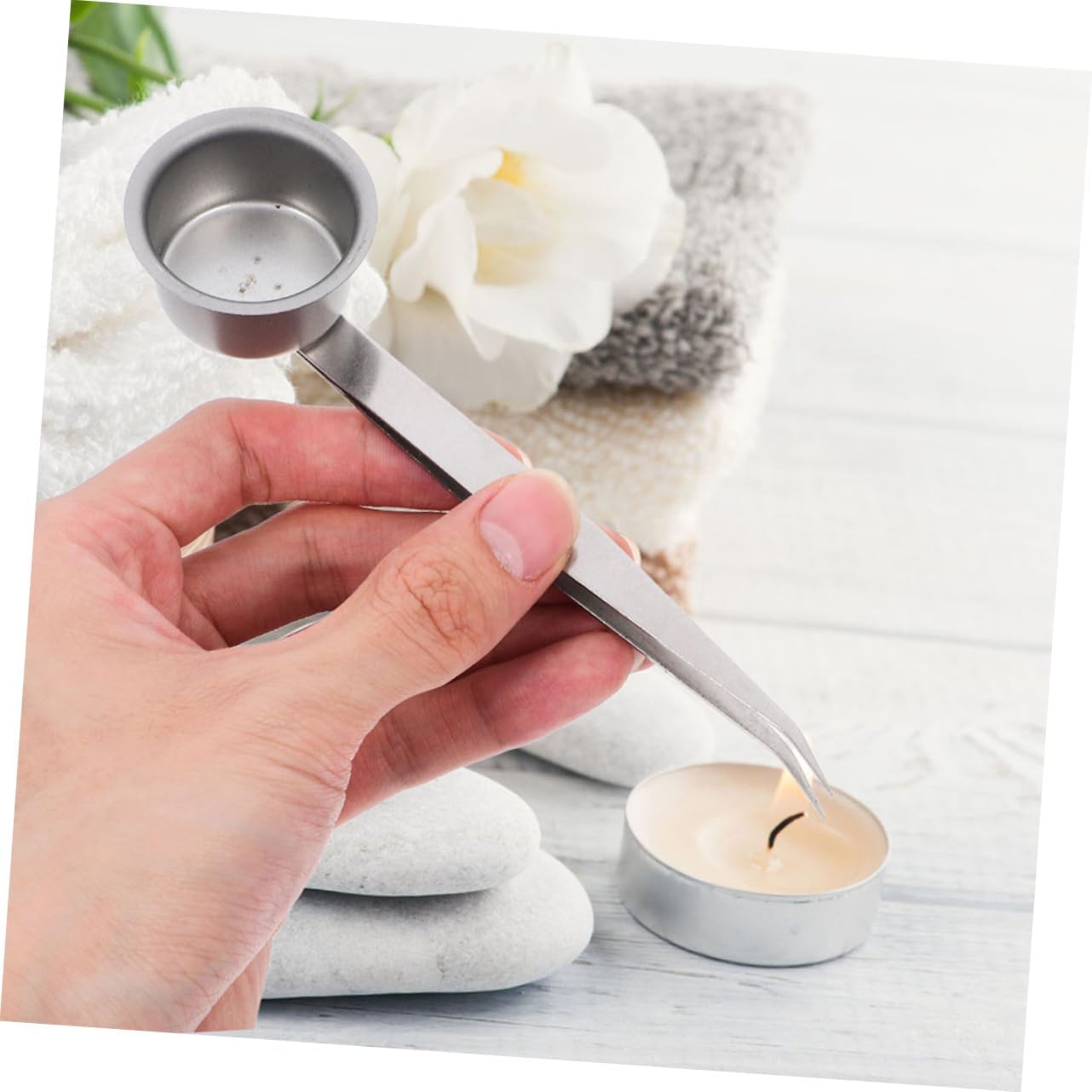 3pcs Candle Extinguisher Handle Tweezer for Home Hotel Camping