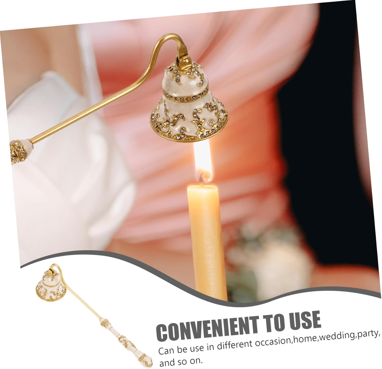 Vintage Style Candle Snuffer with Long Handle