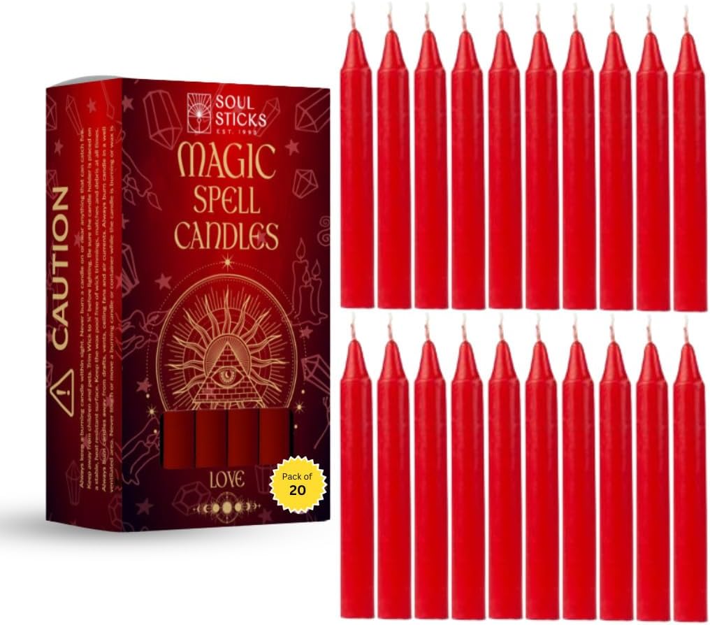 Soul Sticks Love Magic Taper Candles 20 Pack