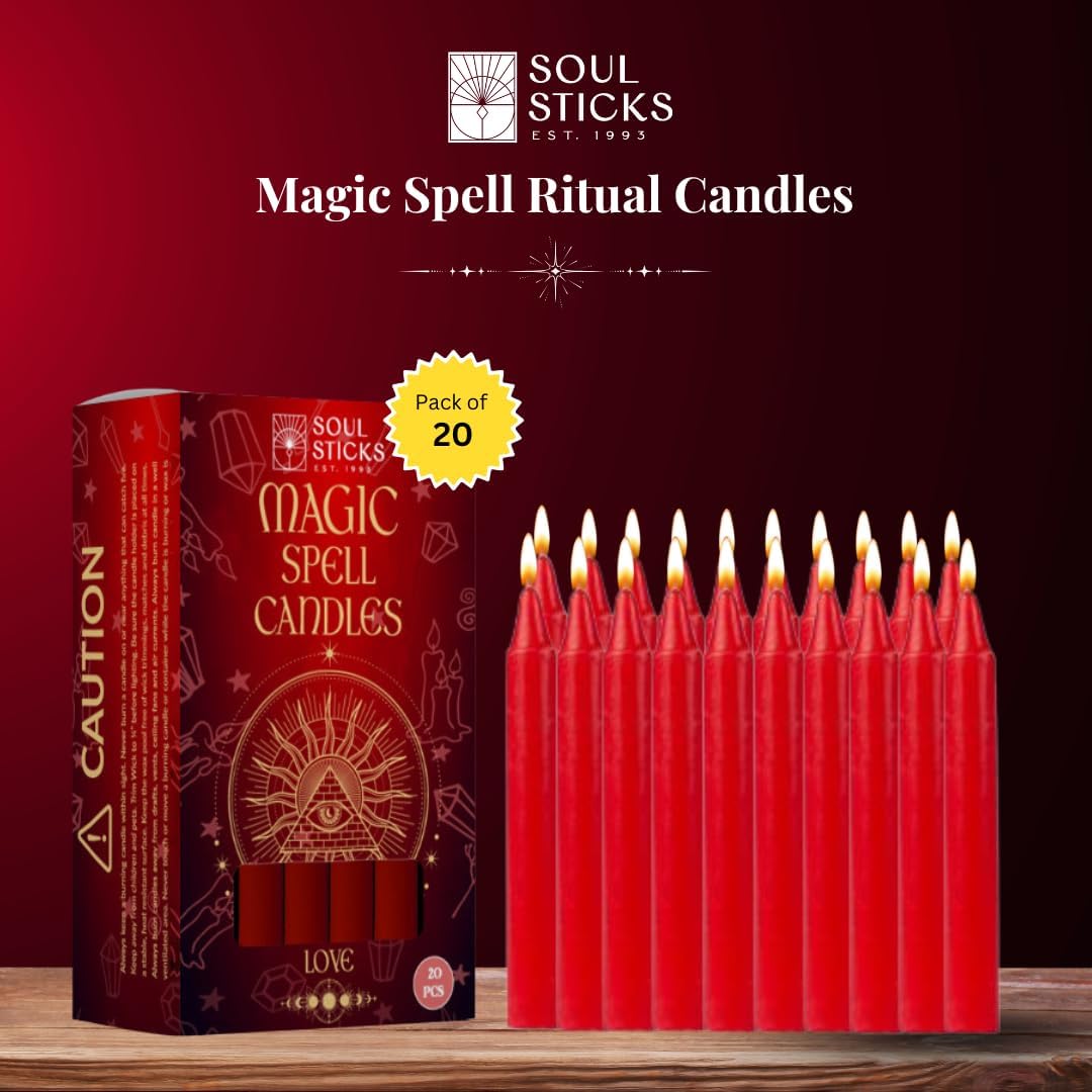 Soul Sticks Love Magic Taper Candles 20 Pack