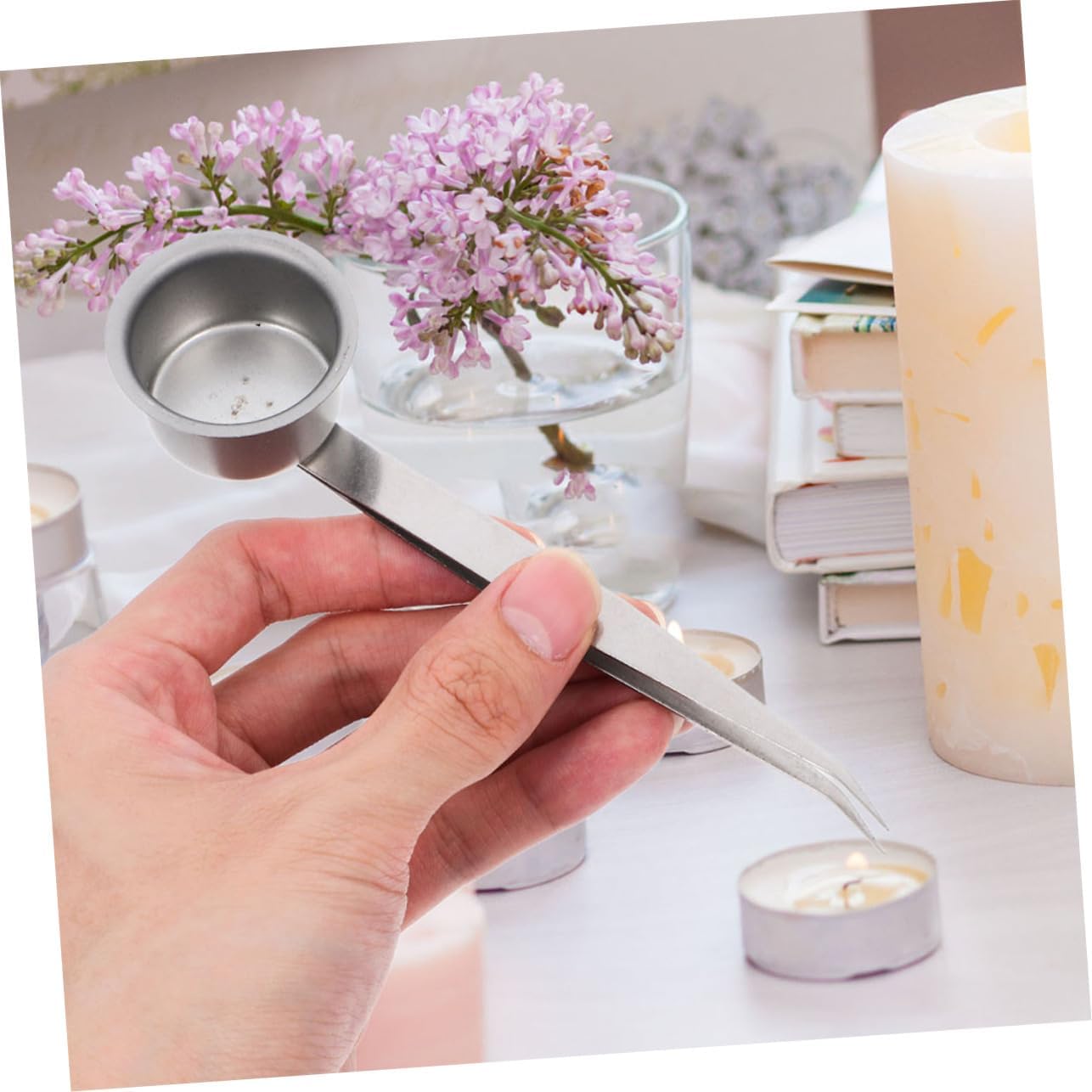 MAGICLULU 3pcs Candle Snuffer with Long Handle for Safe Flame Extinguishing