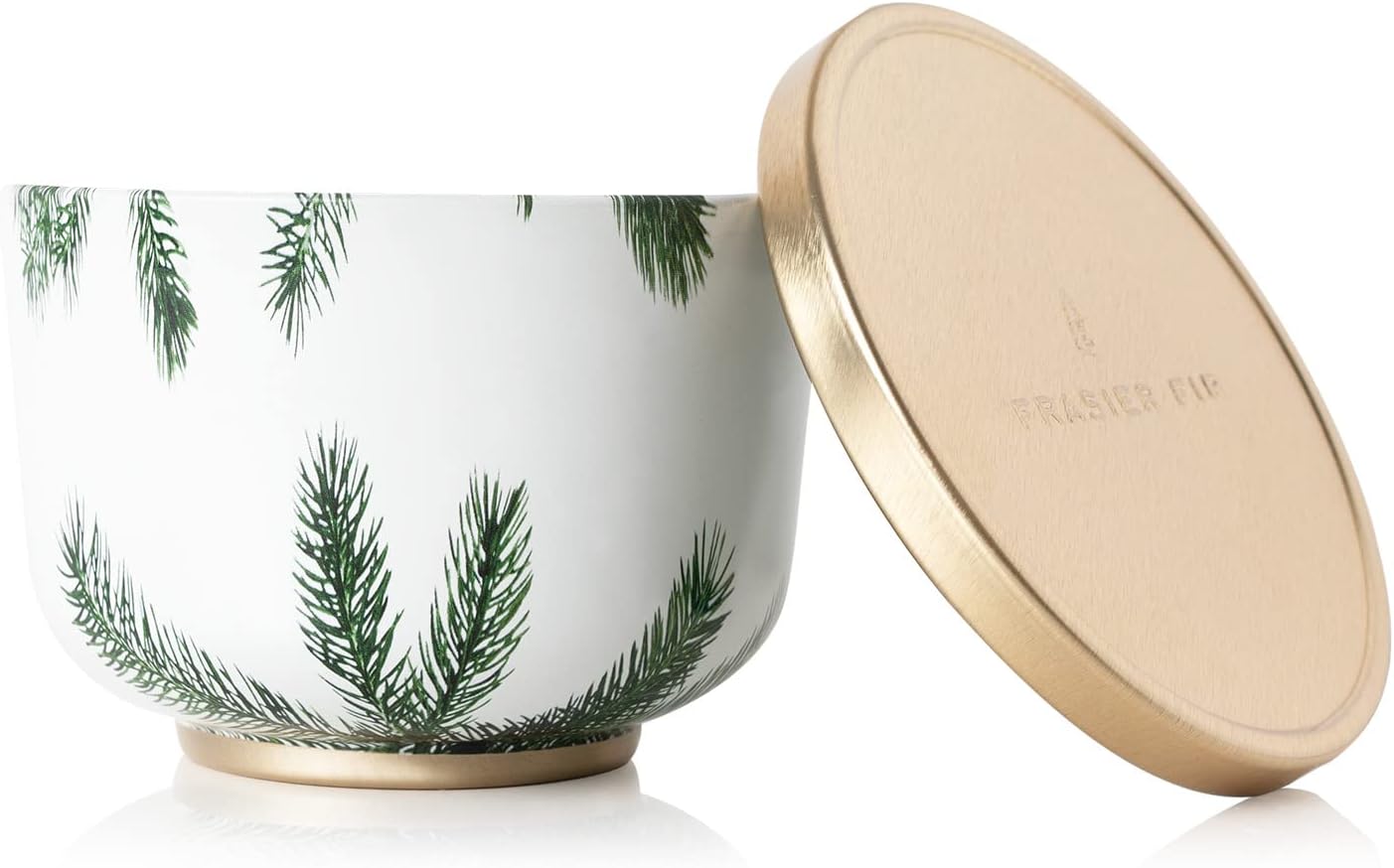 Thymes Frasier Fir Candle Tin with Gold Lid 65 oz
