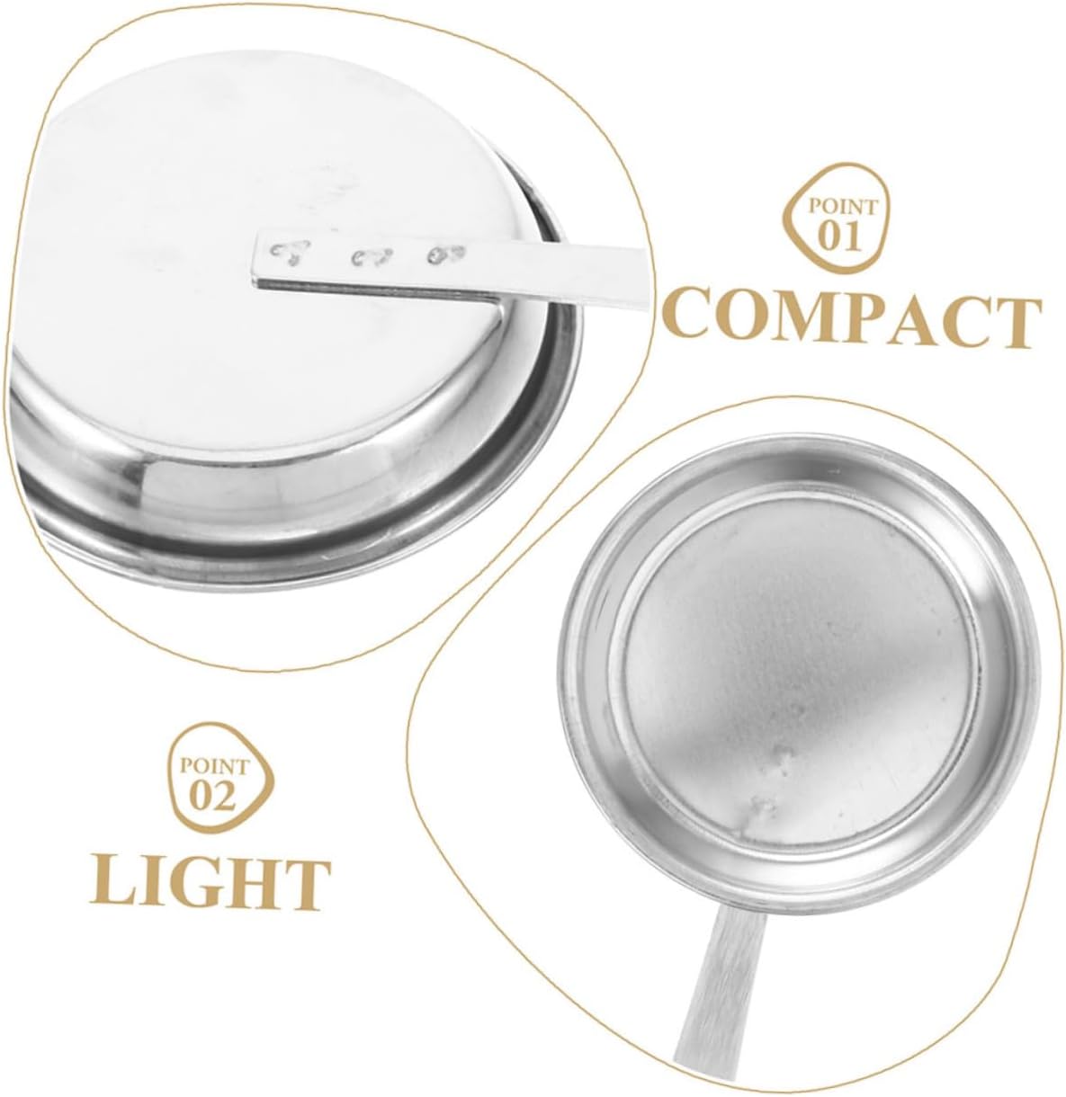 MAGICLULU 5pcs Stainless Steel Candle Snuffer Set