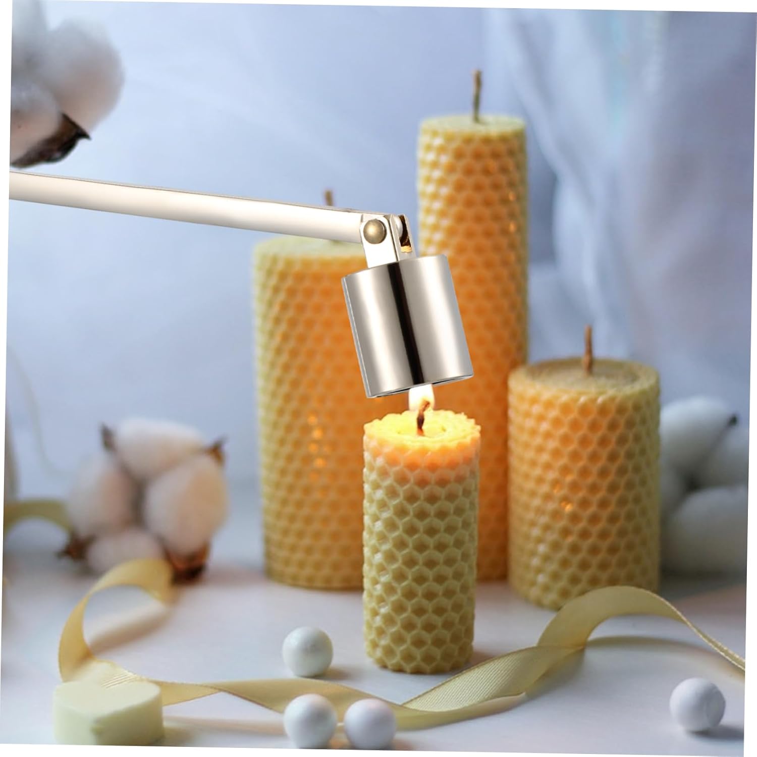 IMIKEYA 4pcs Candle Snuffers Ergonomic Handles